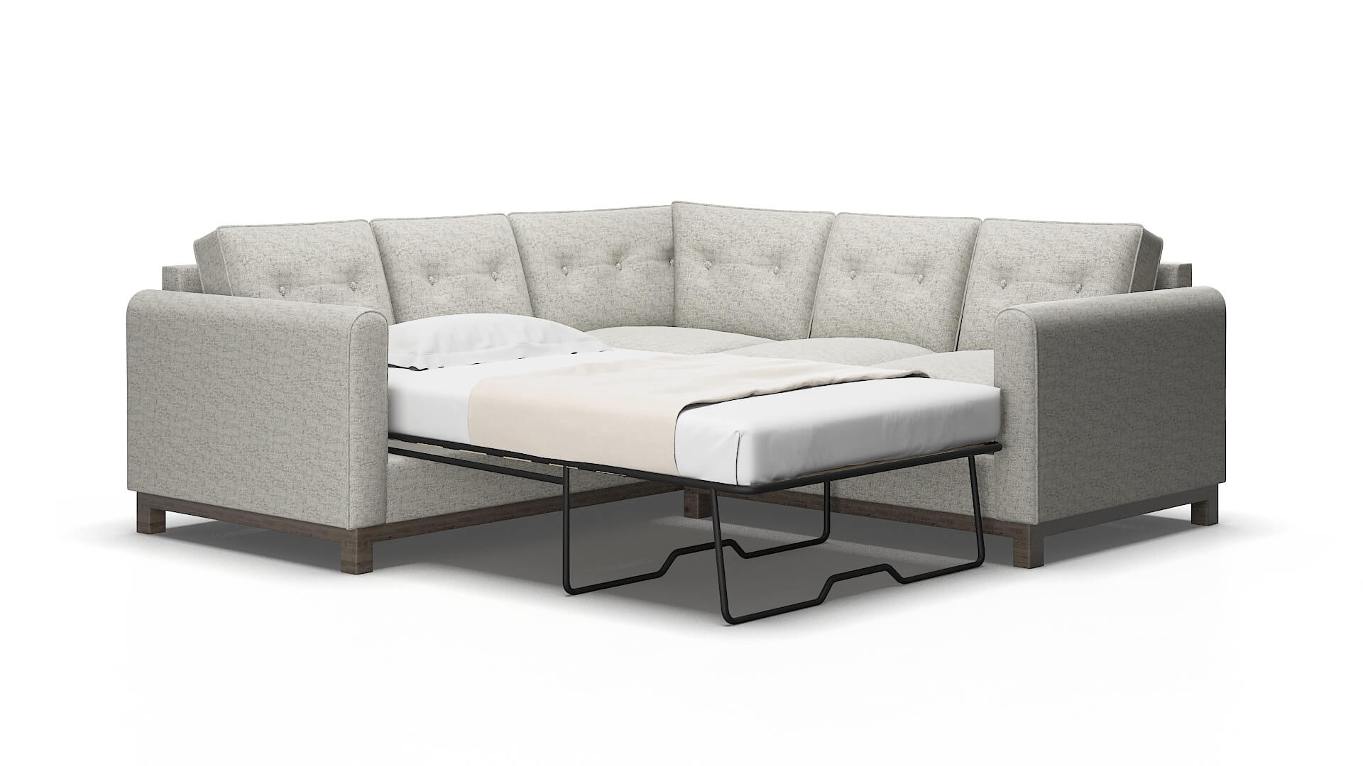 Rio Prime gravel Sectional sleeper Espresso Legs  2