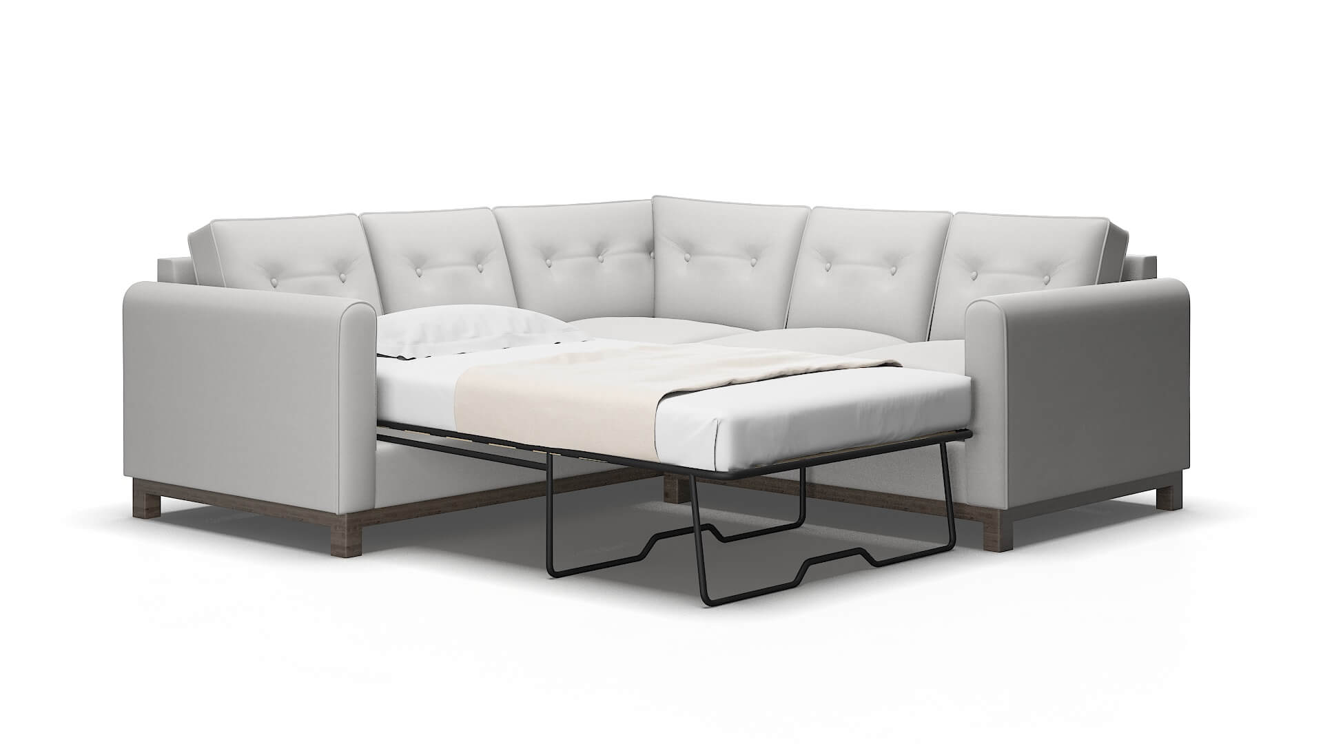 Rio Prisma Steam Sectional Sleeper Espresso legs 2