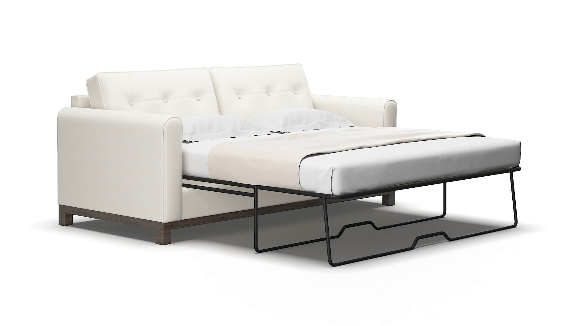 Rio R_prize Cream Sofa Sleeper Espresso legs 2