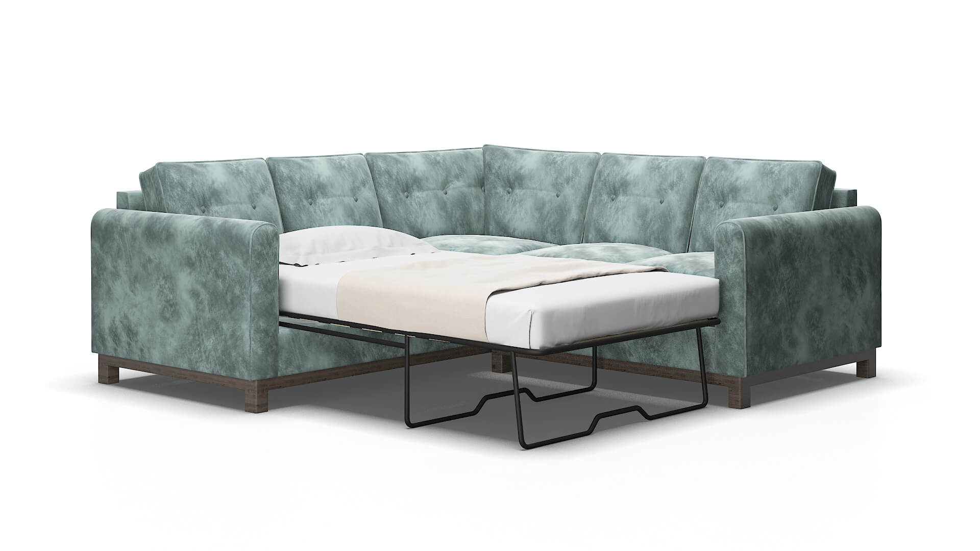 Rio Royale cloud Sectional sleeper Espresso Legs  2