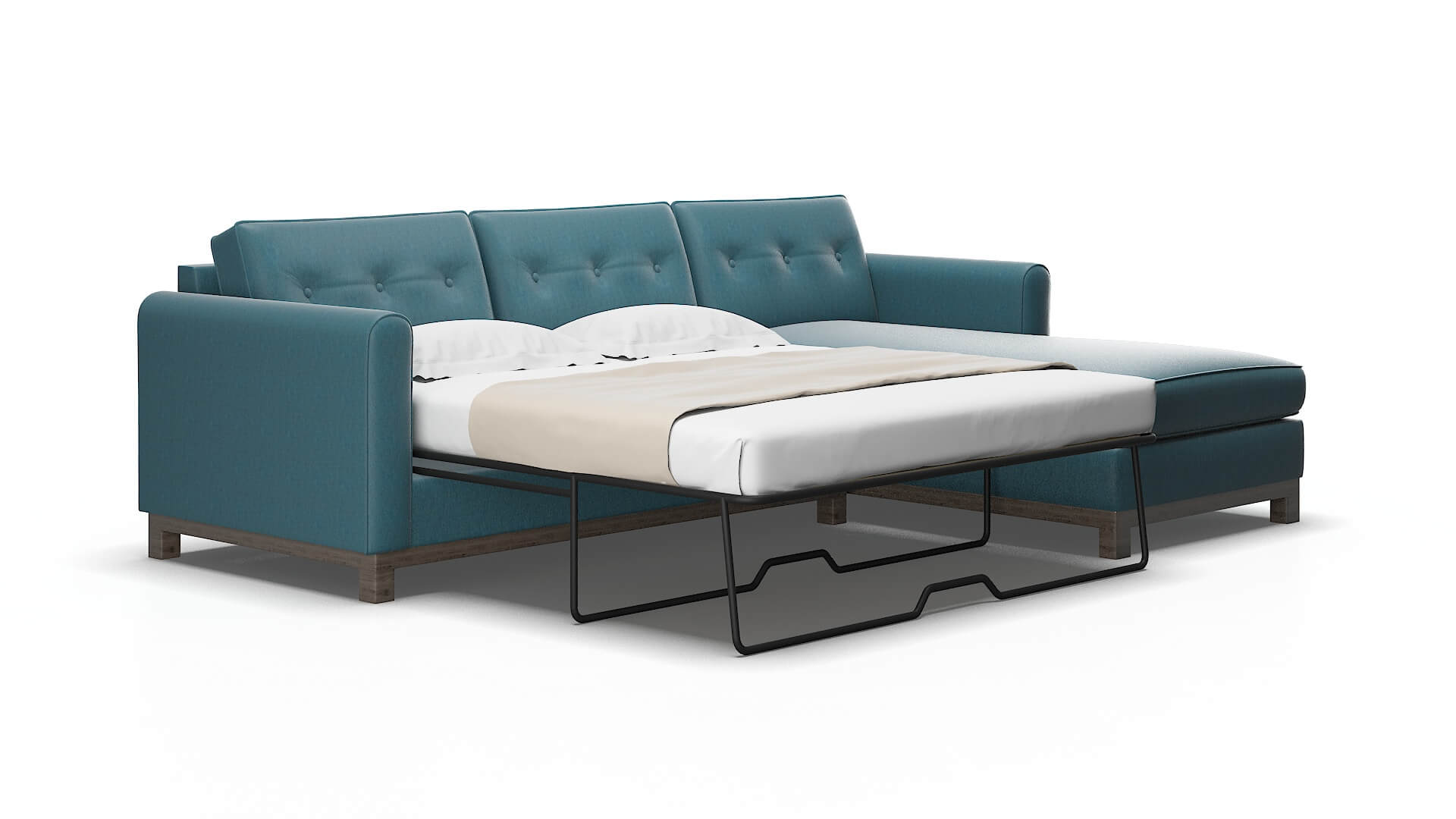 Rio Royale electric_blue Panel sleeper Espresso Legs  2