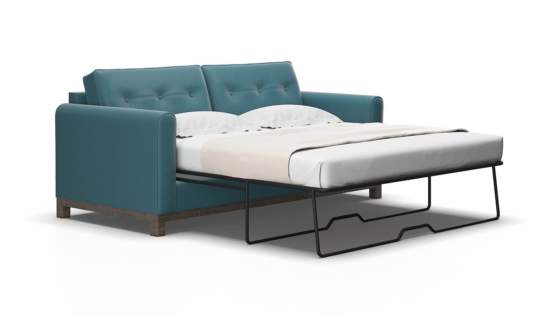 Rio Royale electric_blue Sofa sleeper Espresso Legs  2
