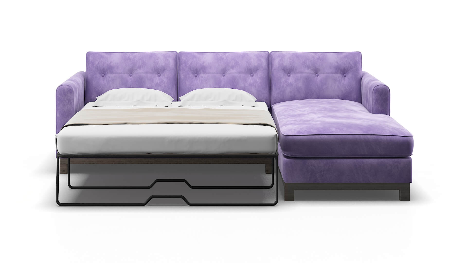 Rio Royale Lavender Panel Sleeper Espresso legs 1