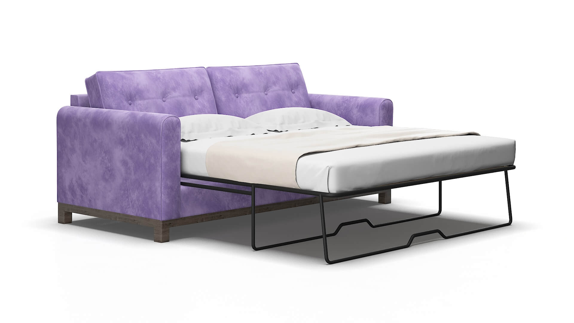 Rio Royale lavender Sofa sleeper Espresso Legs  2