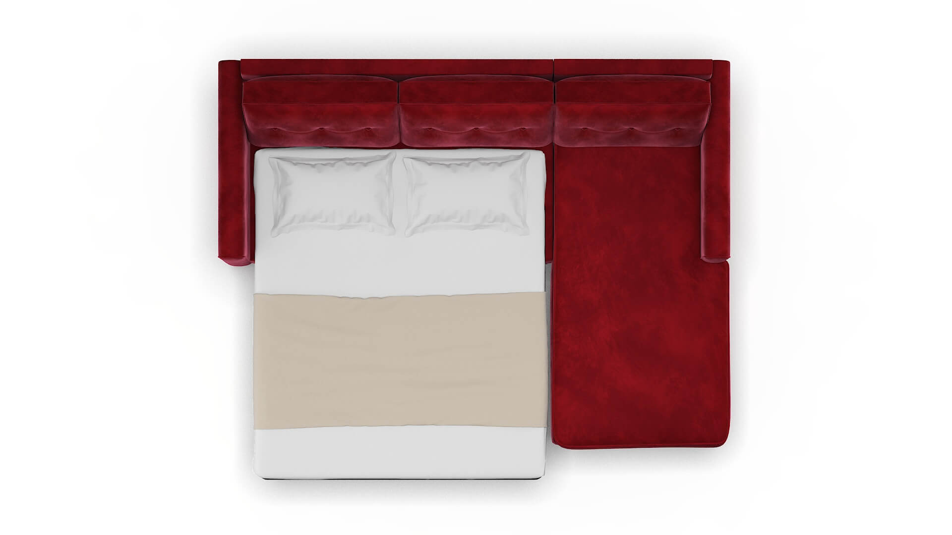 Rio Royale Ruby Panel Sleeper Espresso legs 3