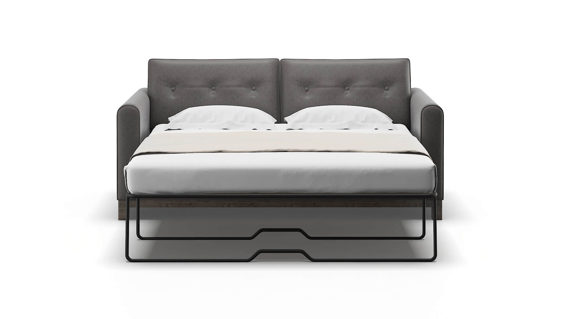 Rio Sasha Grey Sofa Sleeper Espresso legs 1