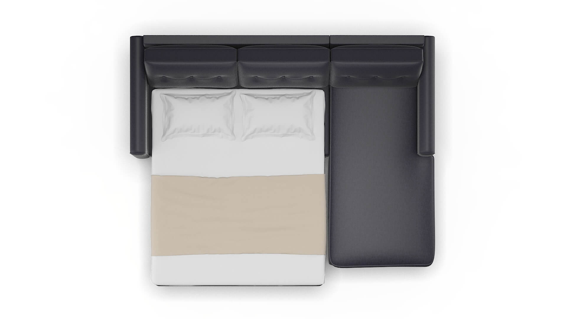 Rio Sasha Navy Panel Sleeper Espresso legs 3