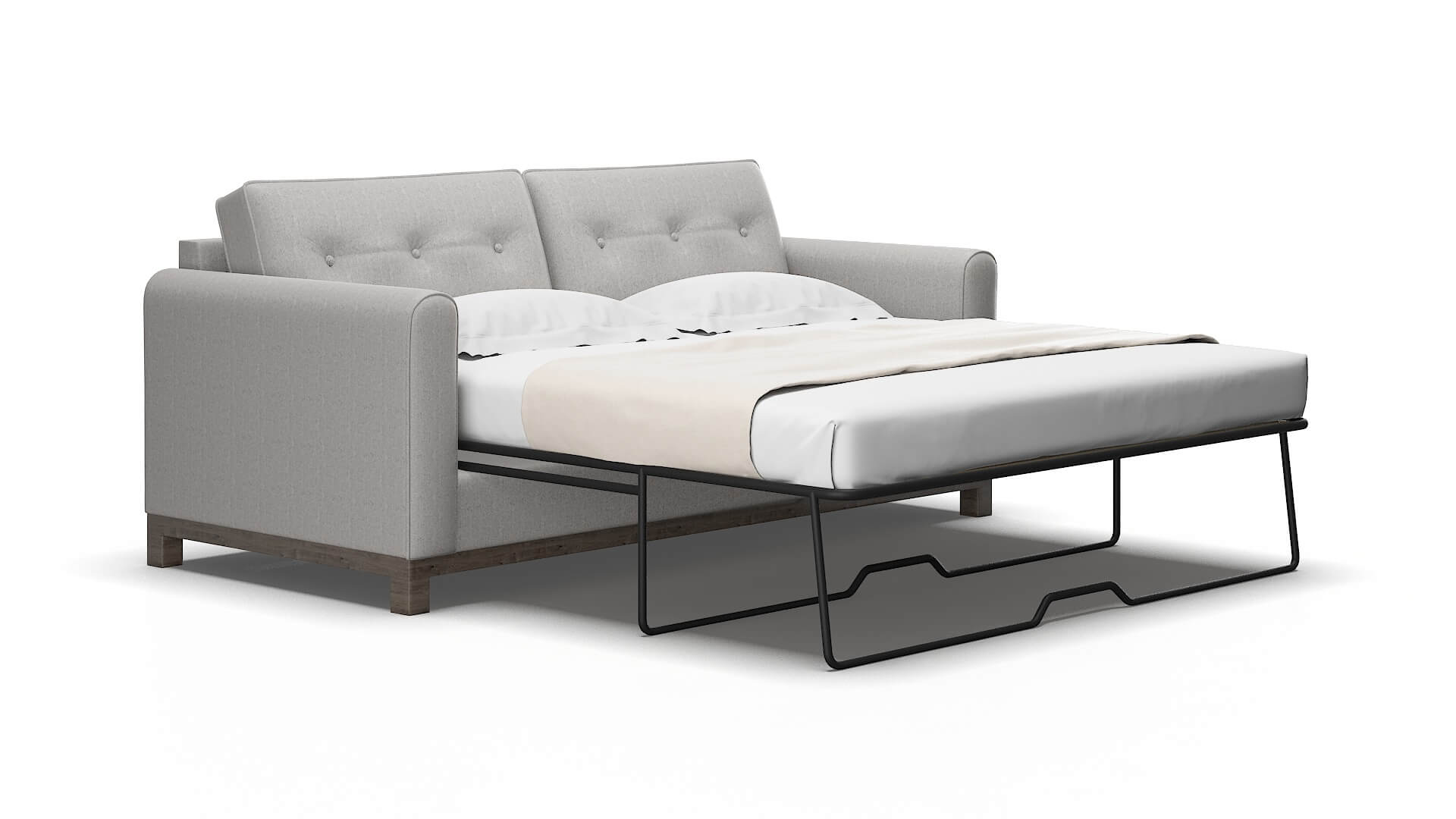 Rio Sasha Silver Sofa Sleeper Espresso legs 2