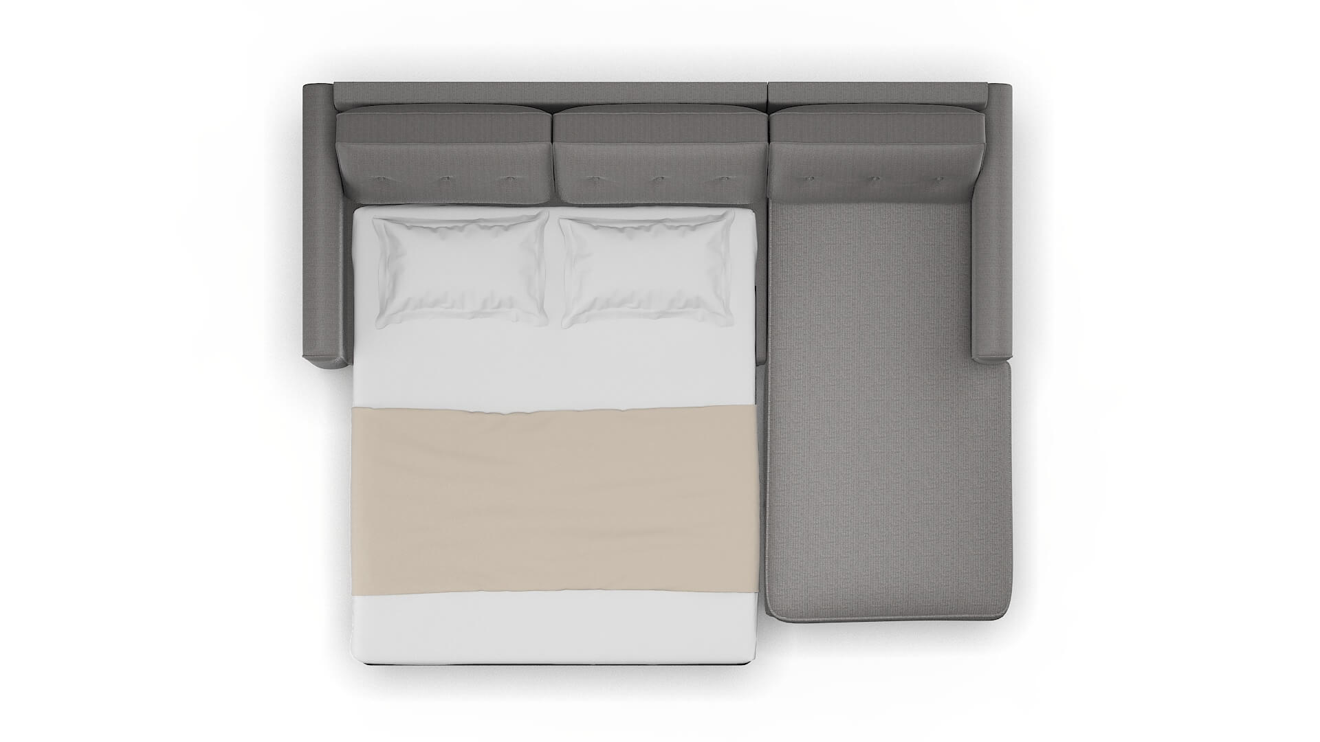 Rio Terrain Oatmeal Panel Sleeper Espresso legs 3