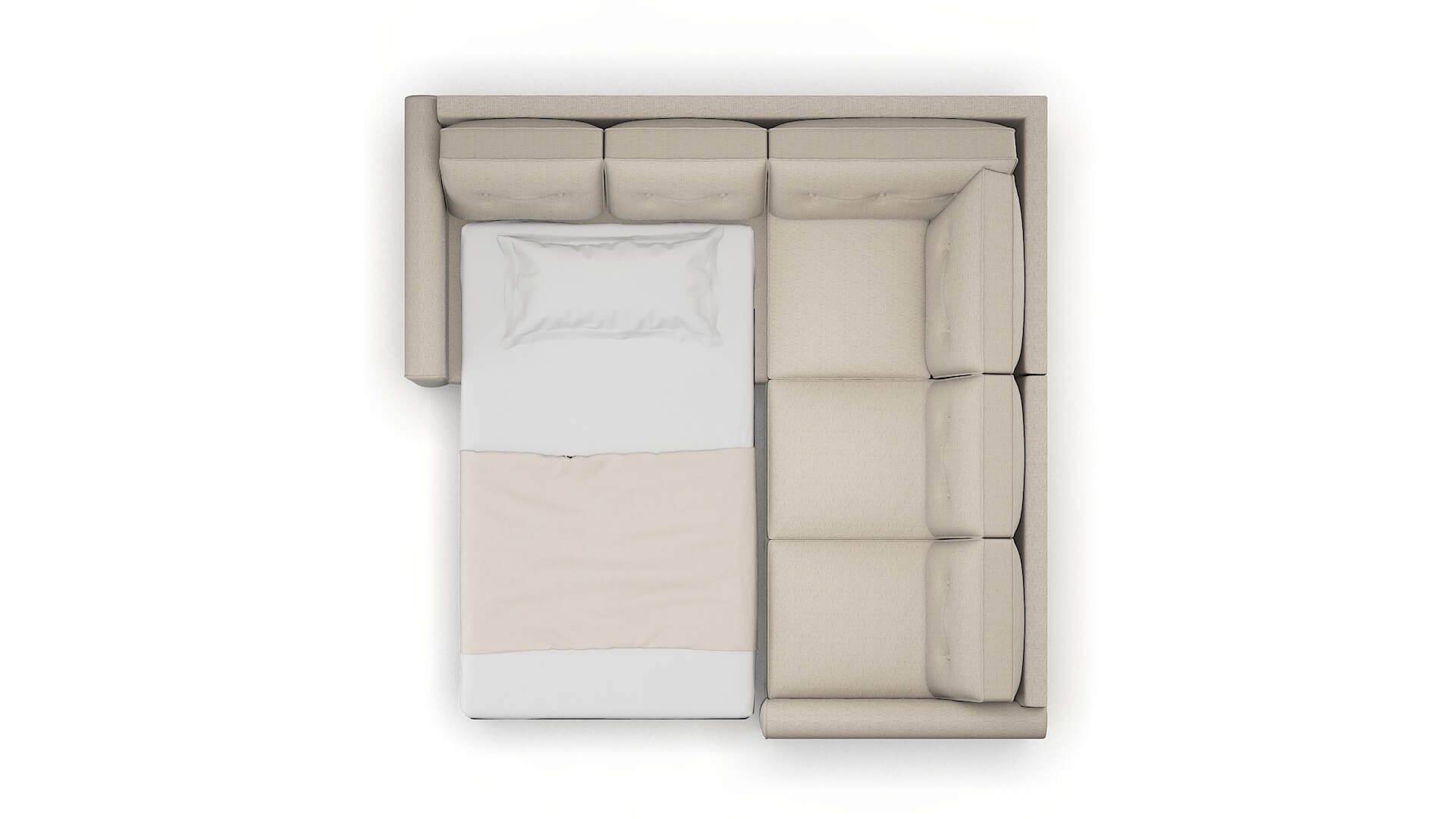 Rio Urban_d Steel Sectional Sleeper Espresso legs 3