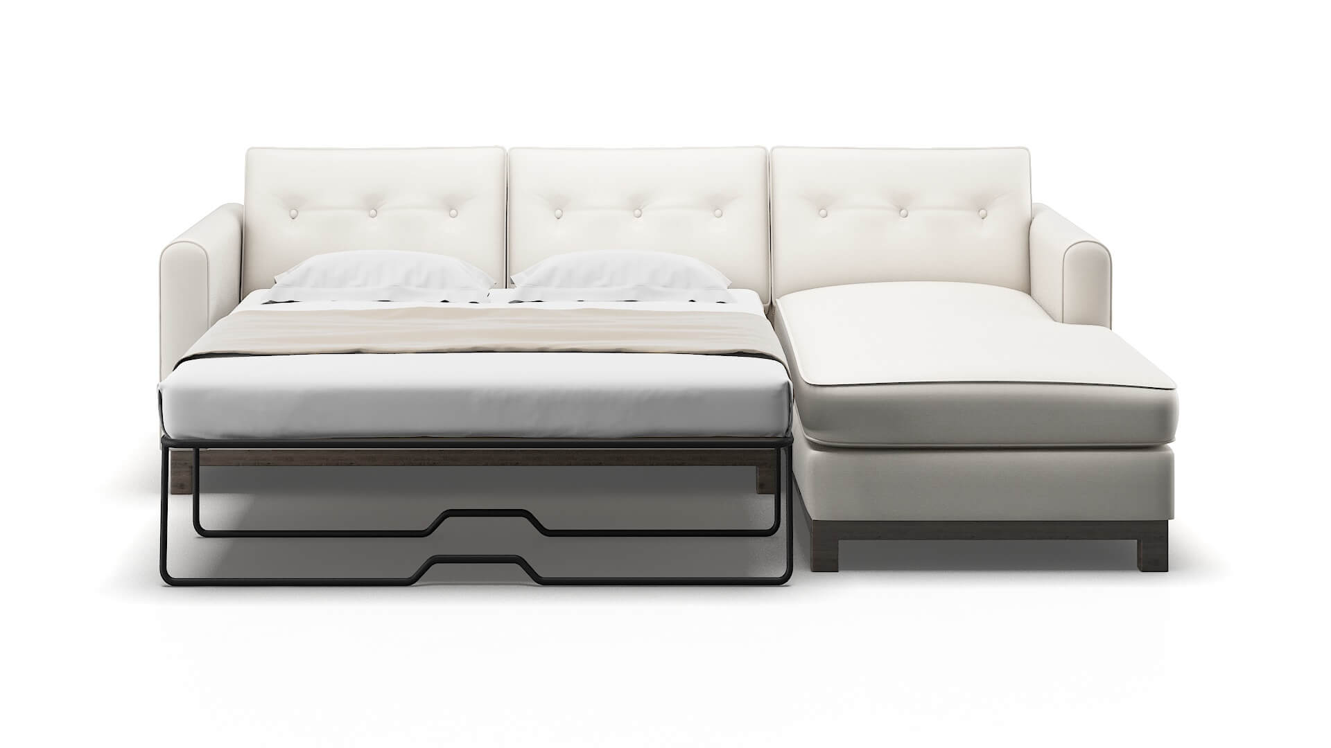 Rio Venice Eggshell Panel Sleeper Espresso legs 1