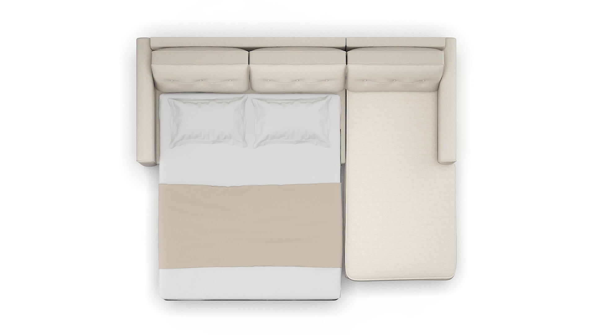 Rio Venus Cream Panel Sleeper Espresso legs 3
