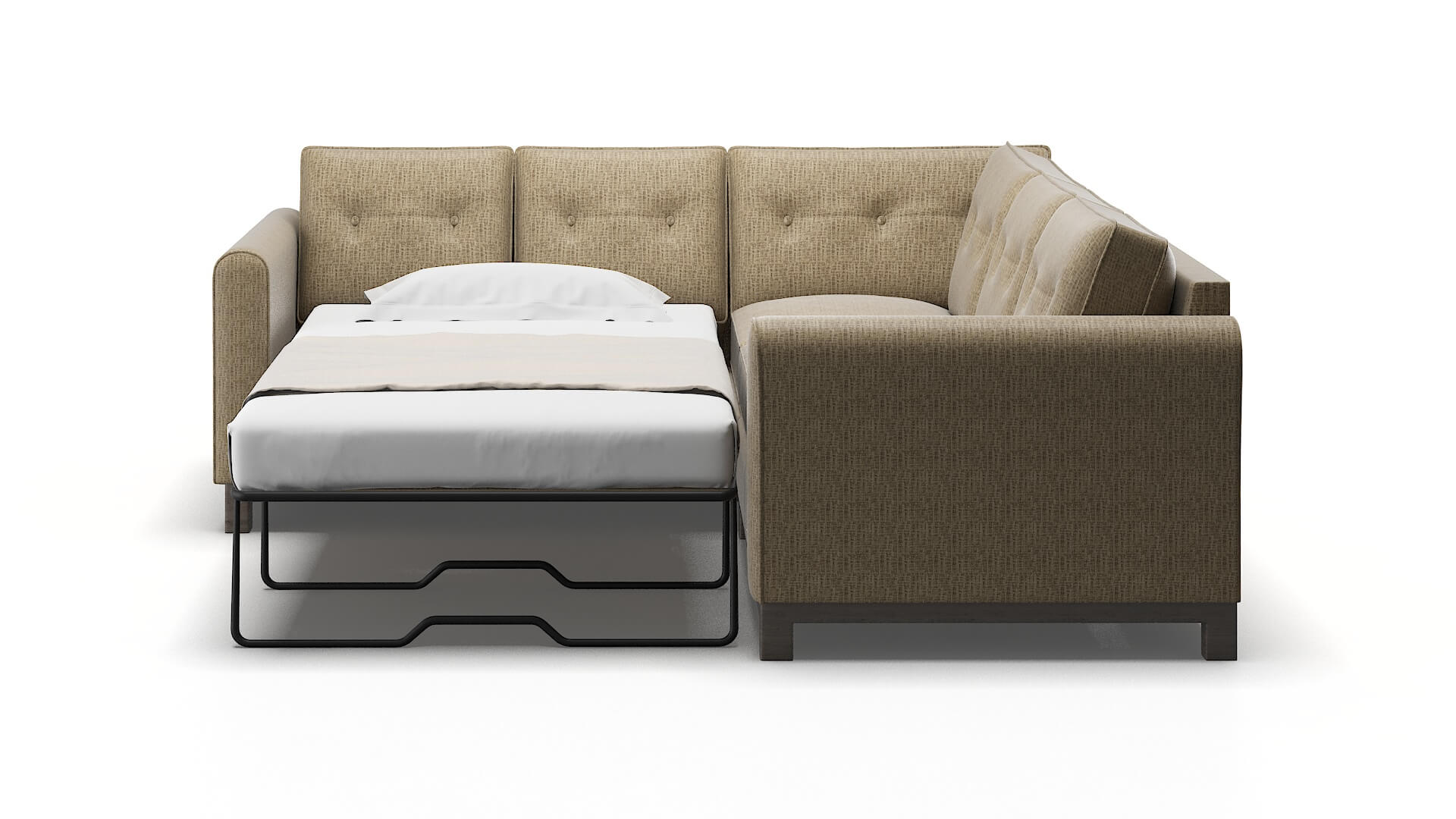 Rio Venus Mocha Sectional Sleeper Espresso legs 1