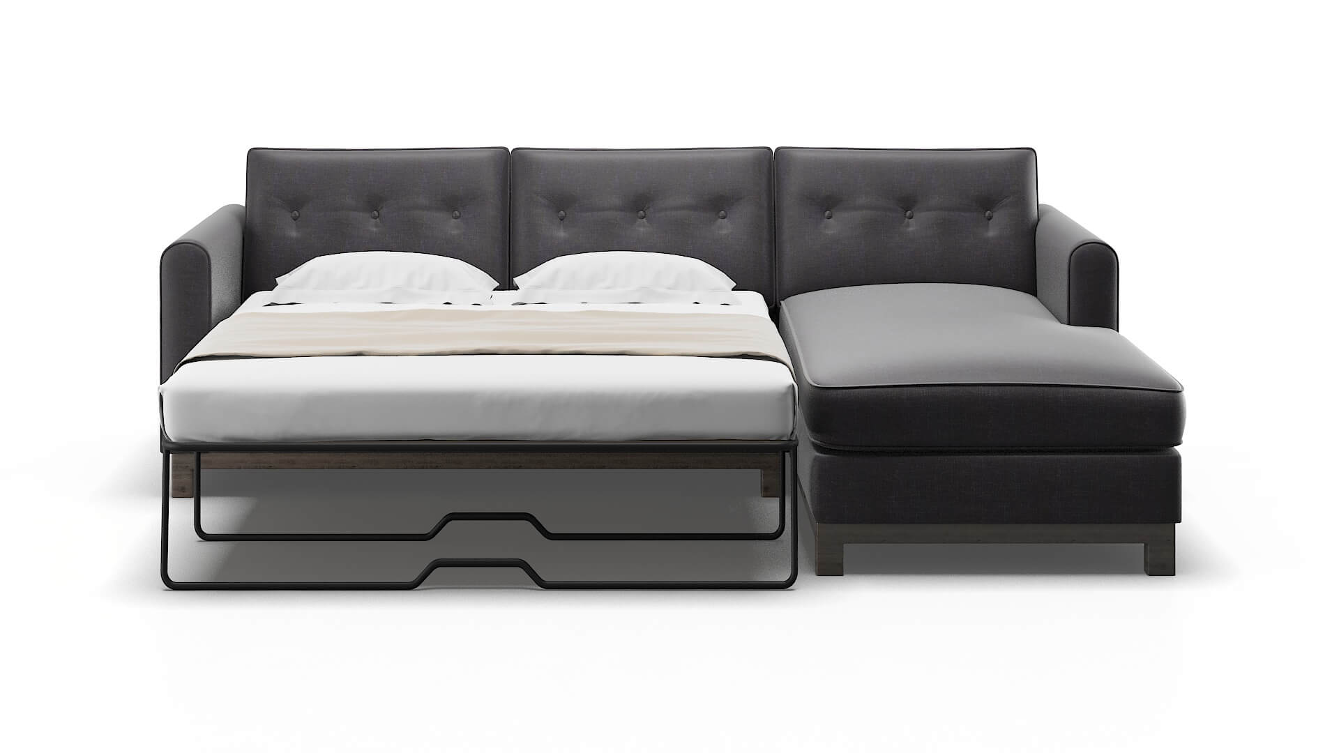 Rio Venus Onyx Panel Sleeper Espresso legs 1