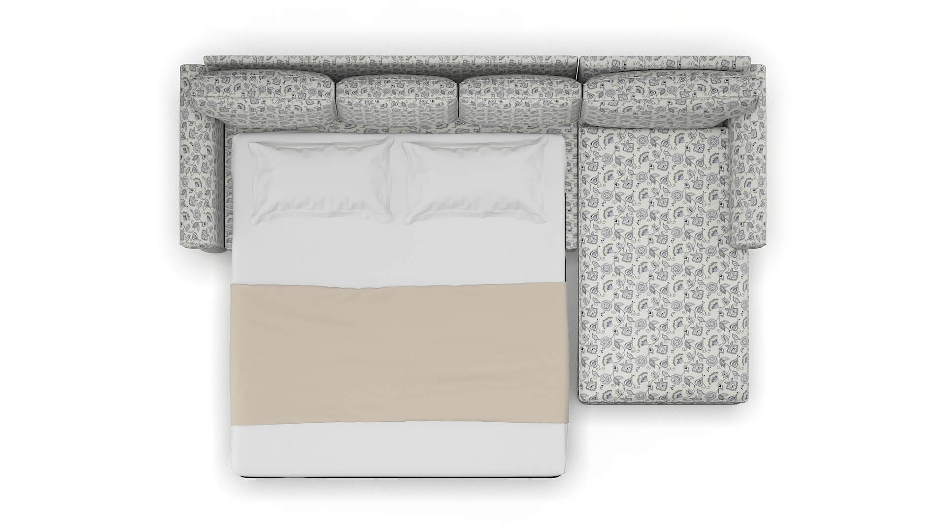 Rome Avignon Sky Panel Sleeper Espresso legs 3