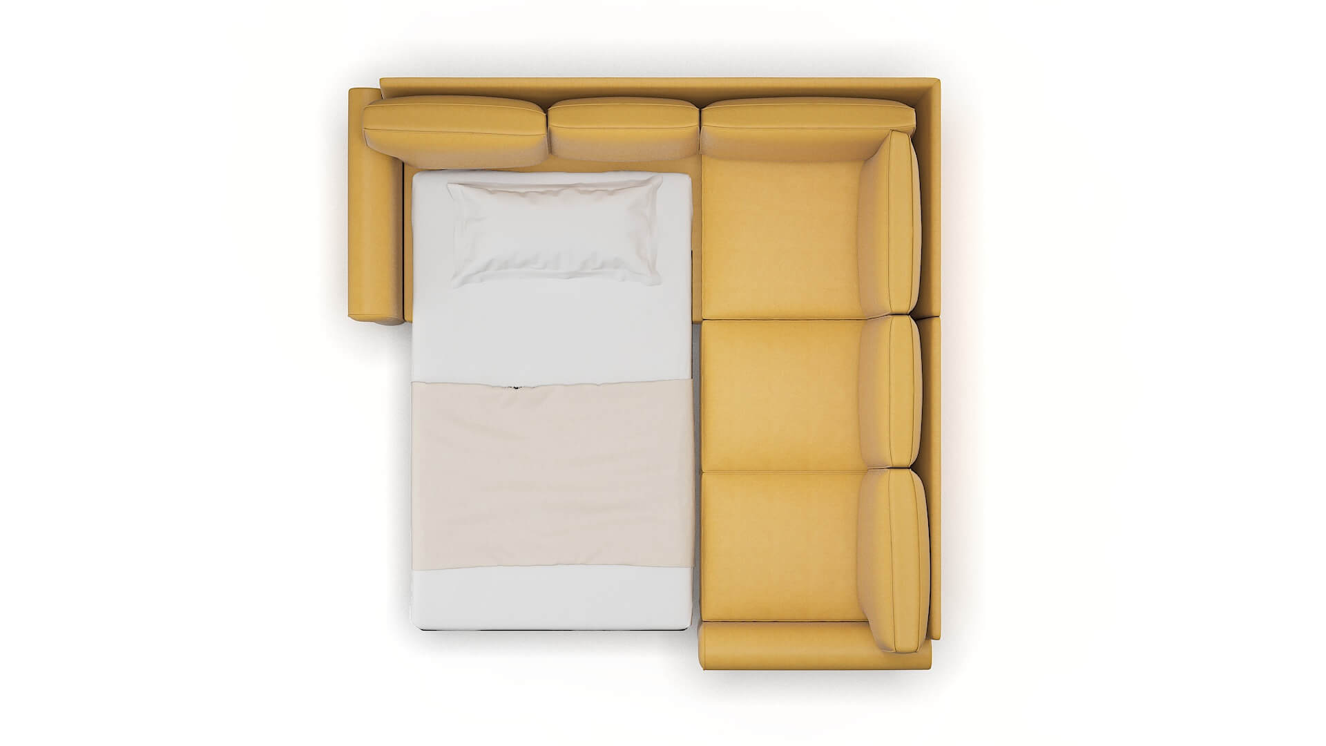 Rome Bella Amber Sectional Sleeper Espresso legs 3