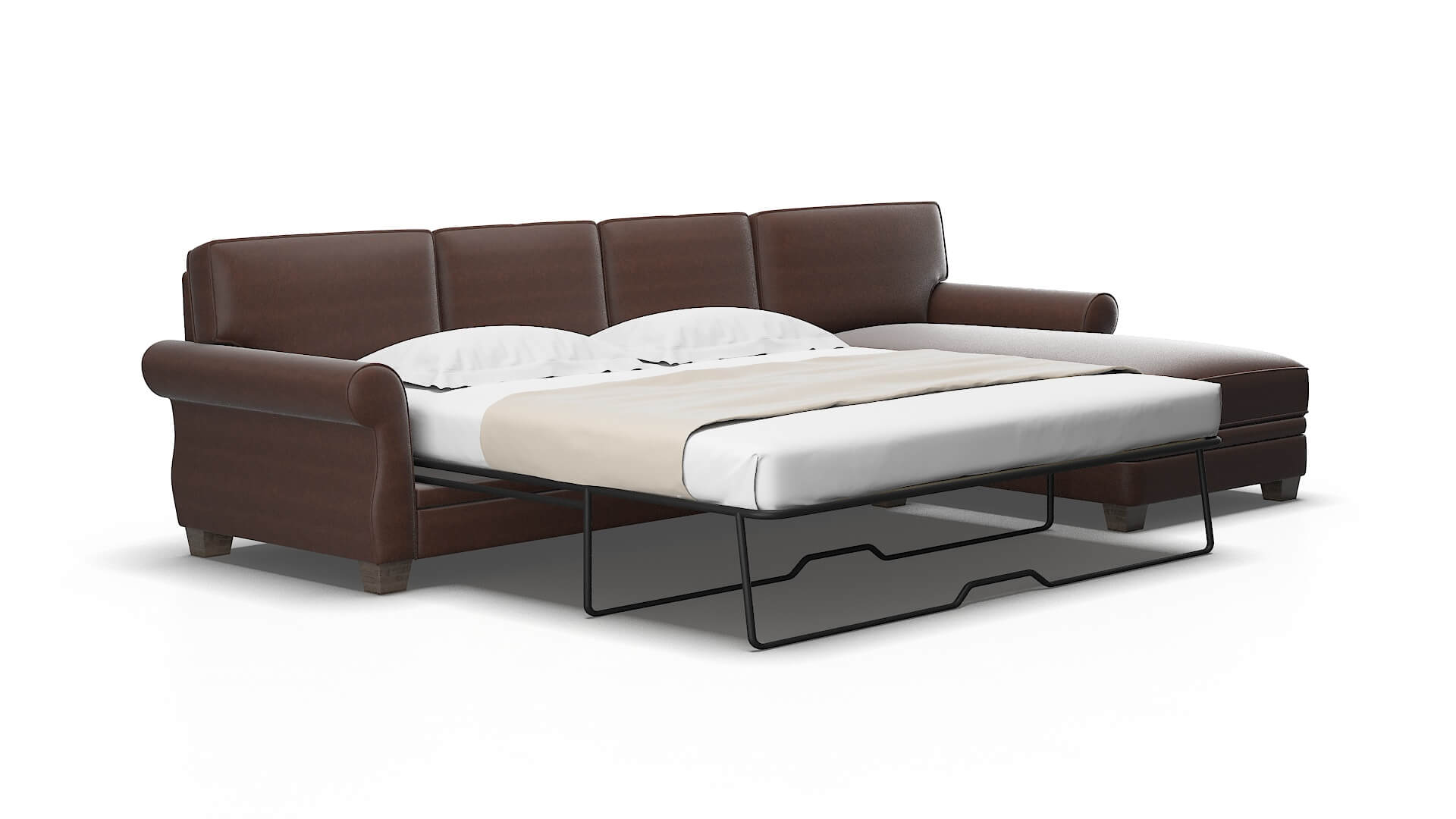 Rome Bella Espresso Panel Sleeper Espresso legs 2