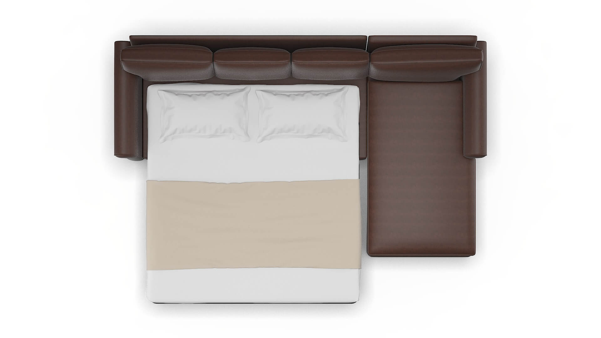 Rome Bella Espresso Panel Sleeper Espresso legs 3