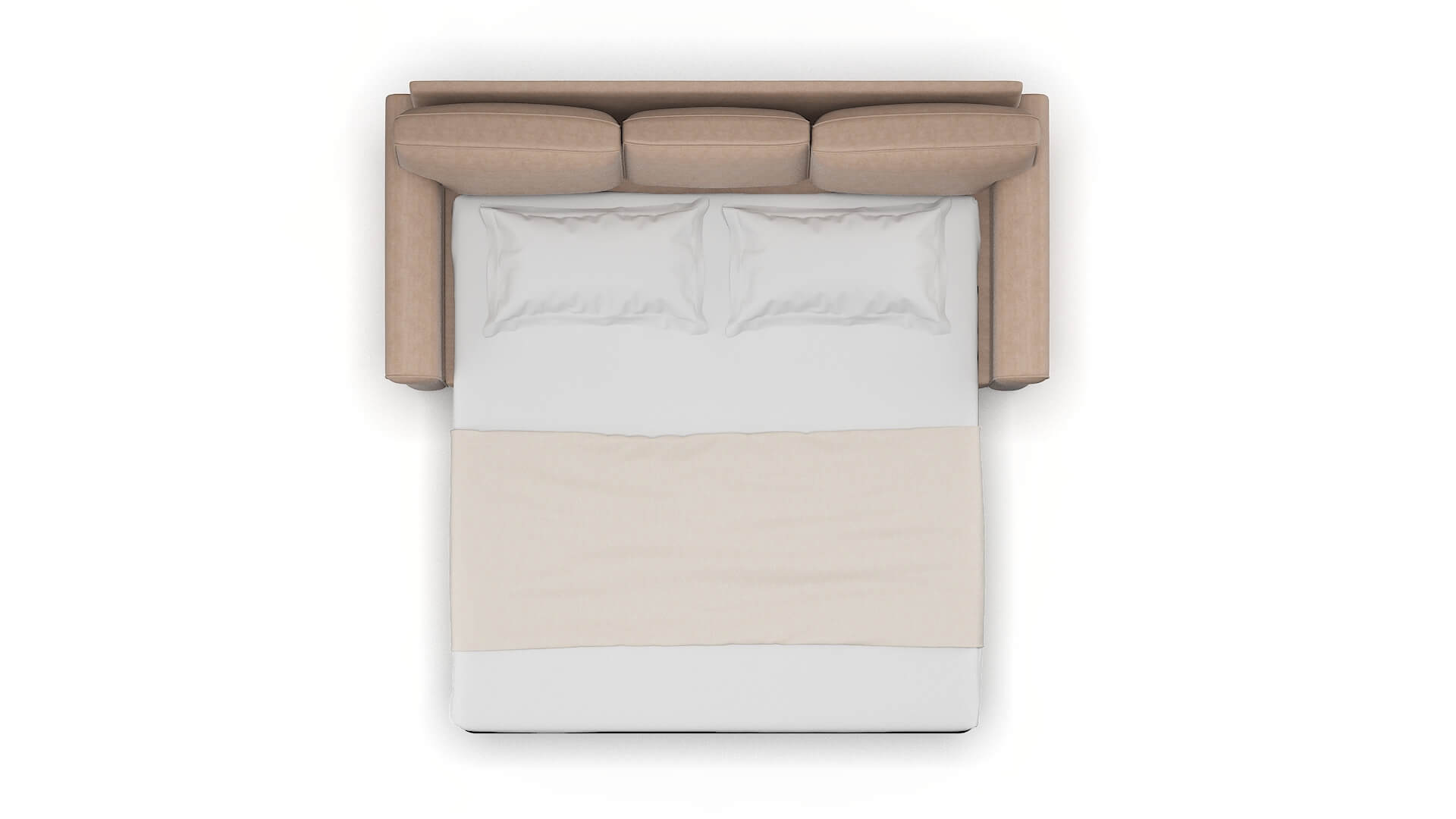 Rome Bella Pewter Sofa Sleeper Espresso legs 3