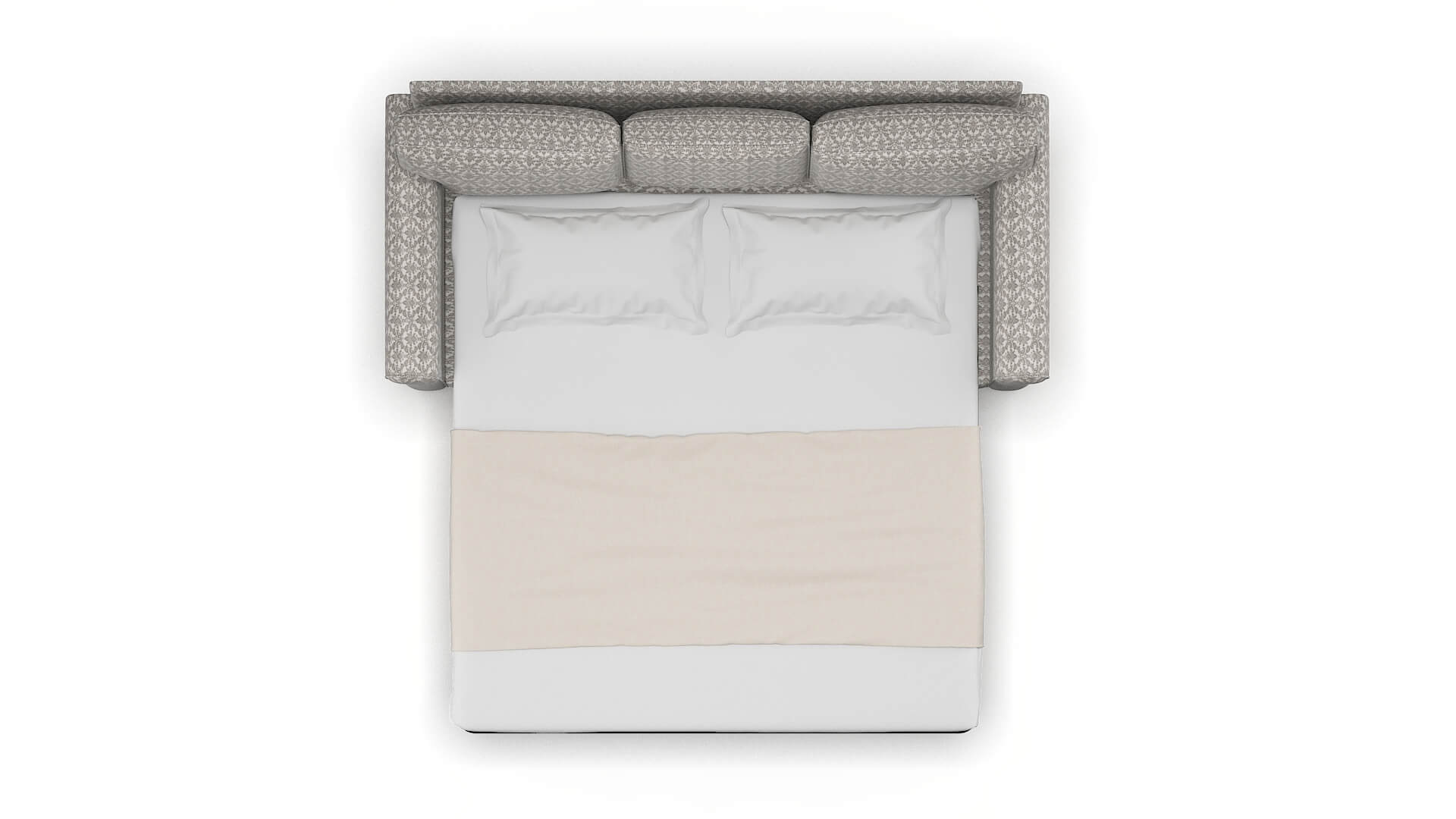 Rome Bergamo Dove Sofa Sleeper Espresso legs 3