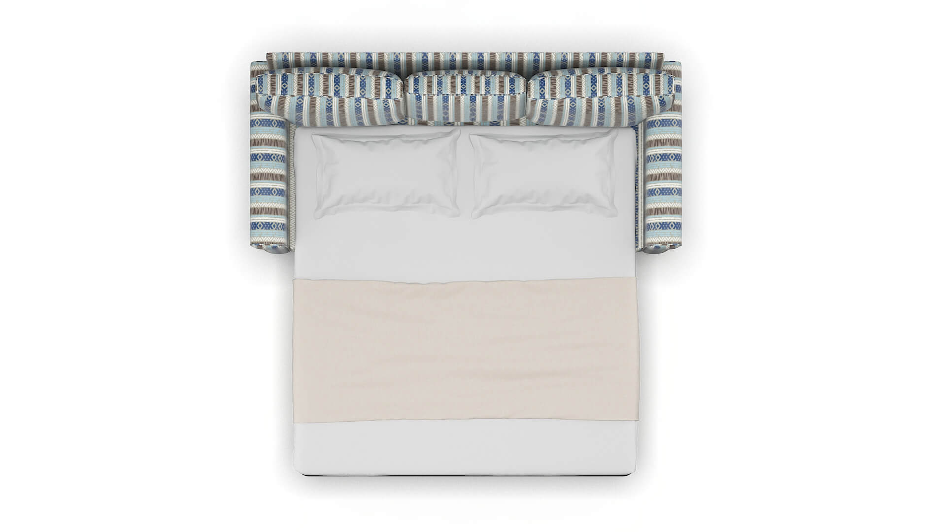 Rome Bodhi Indigo Sofa Sleeper Espresso legs 3