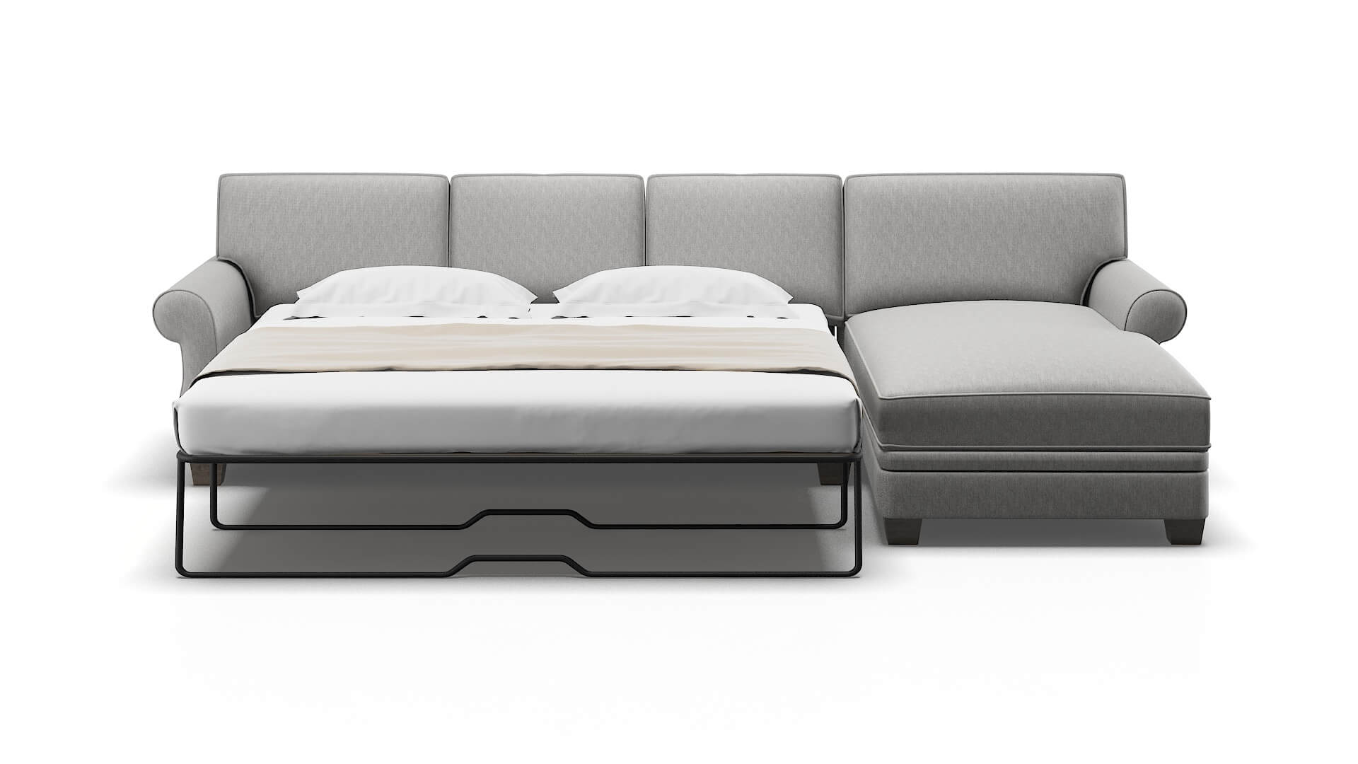 Rome Bungalow Graphite Panel Sleeper Espresso legs 1