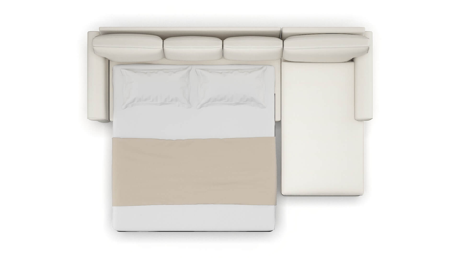 Rome Chance Bone Panel Sleeper Espresso legs 3