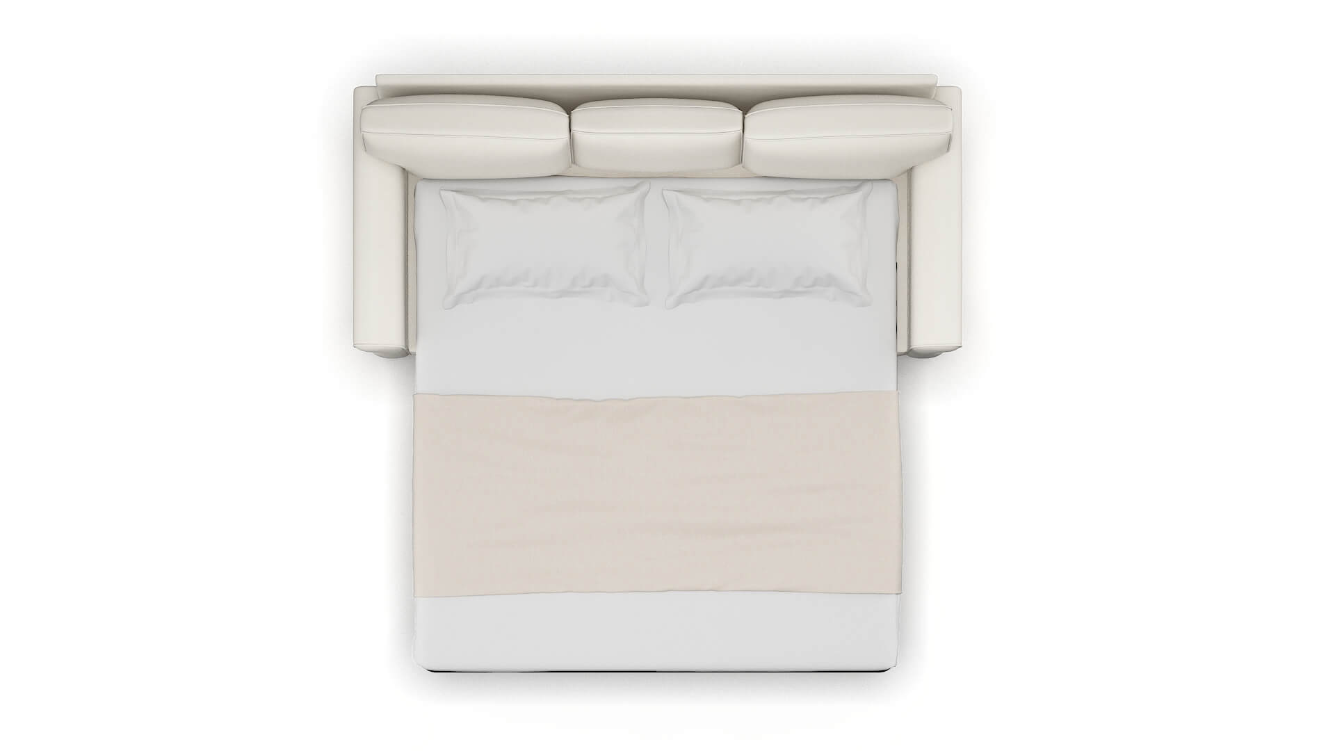 Rome Chance Bone Sofa Sleeper Espresso legs 3