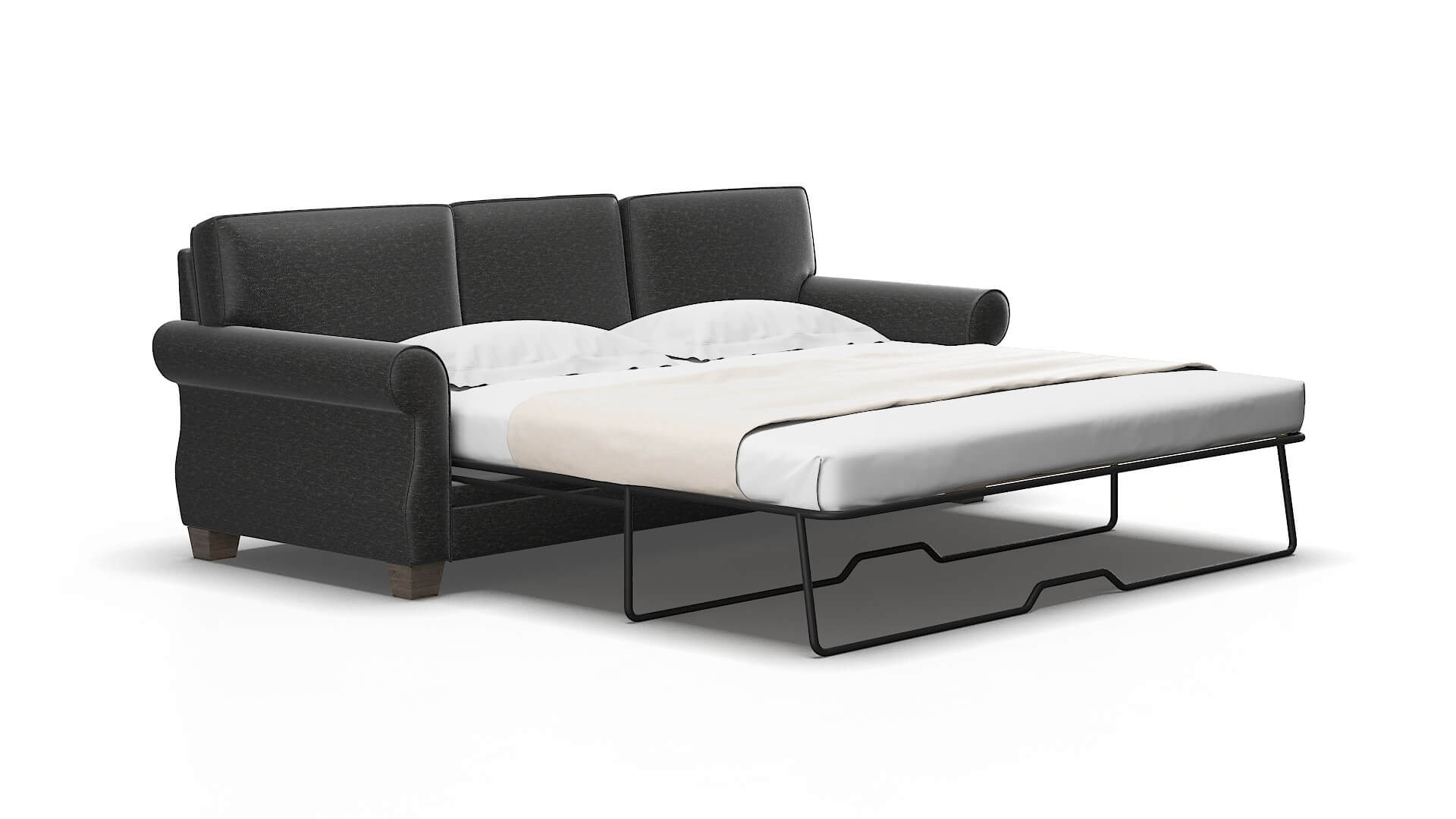 Rome Chance denim Sofa sleeper Espresso Legs  2