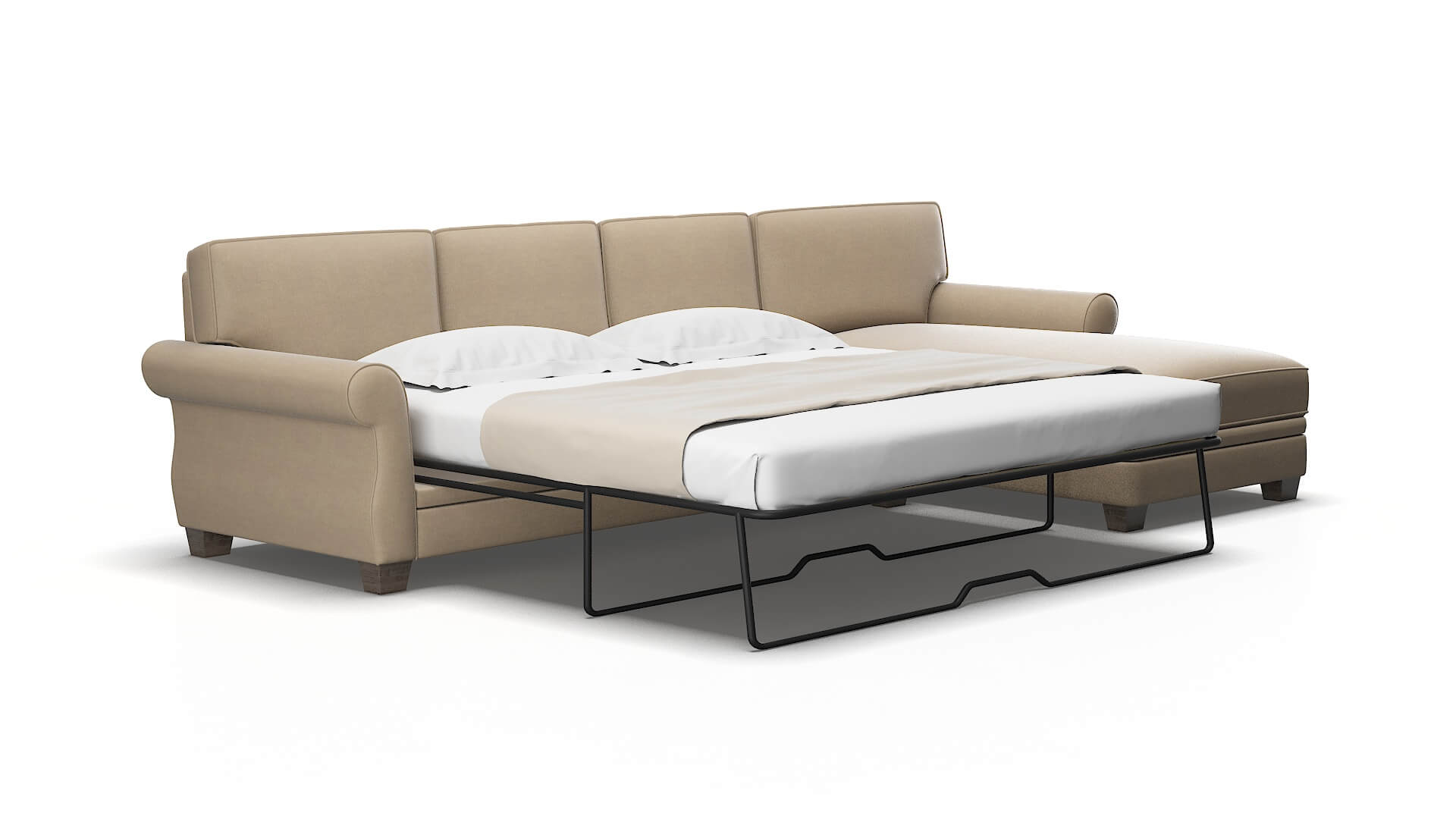 Rome Chance platinum Panel sleeper Espresso Legs  2