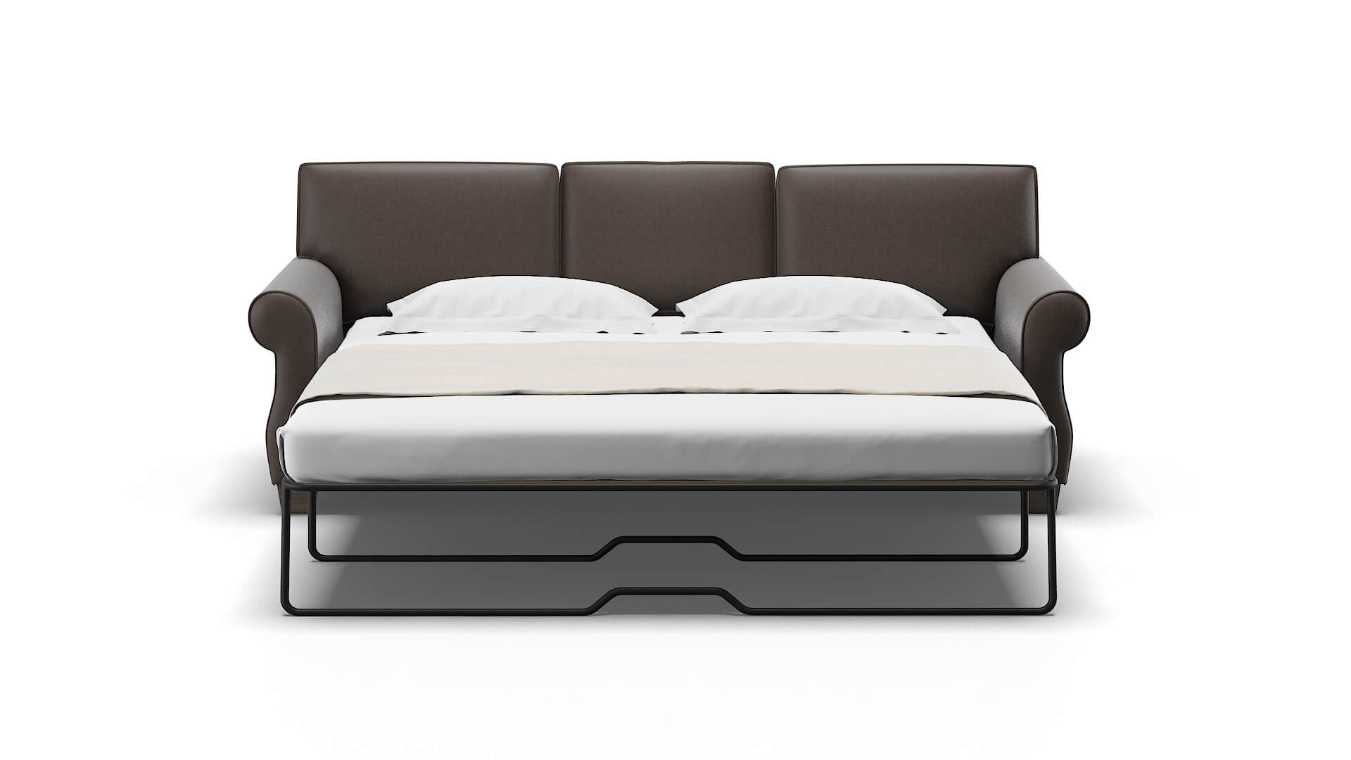 Rome Cosmo Chocolate Sofa Sleeper Espresso legs 1