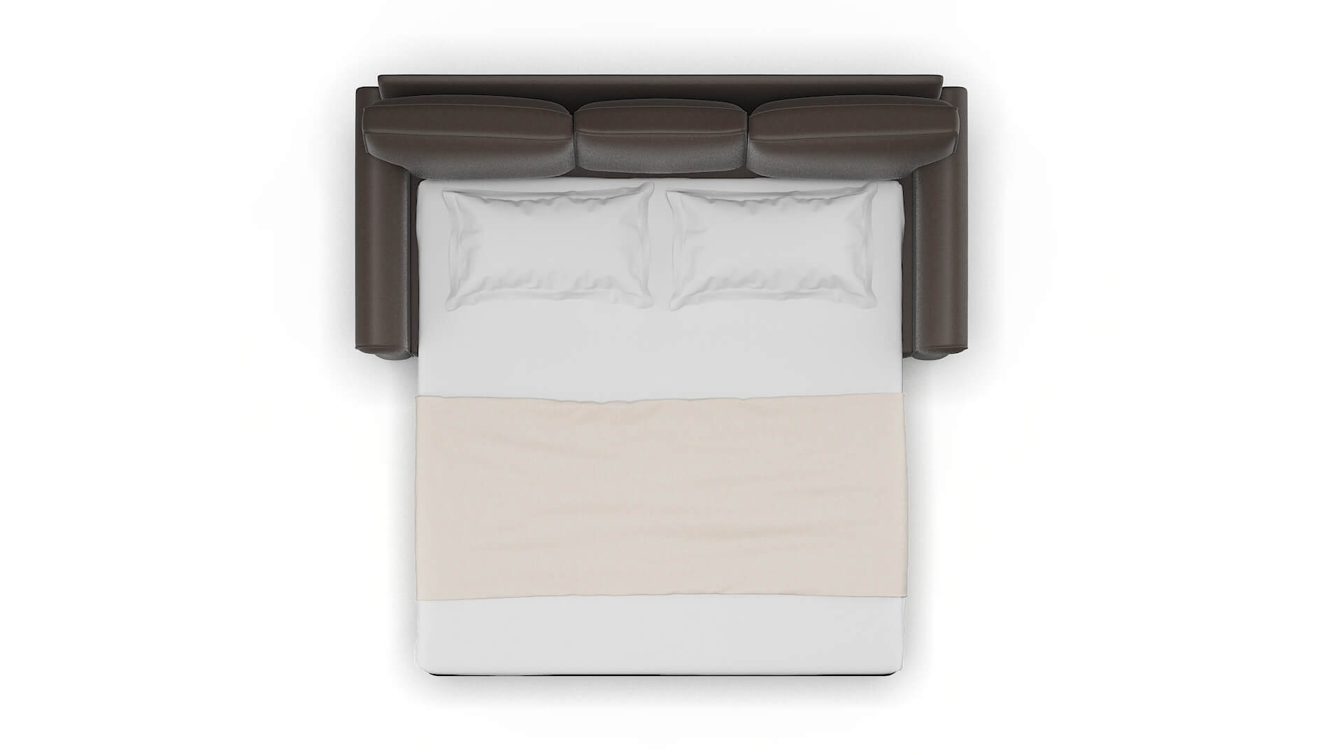 Rome Cosmo Chocolate Sofa Sleeper Espresso legs 3