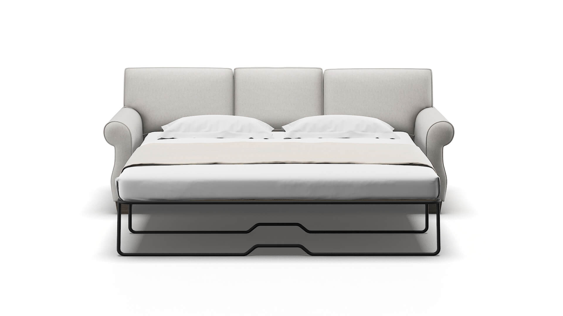 Rome Cosmo Silver Sofa Sleeper Espresso legs 1