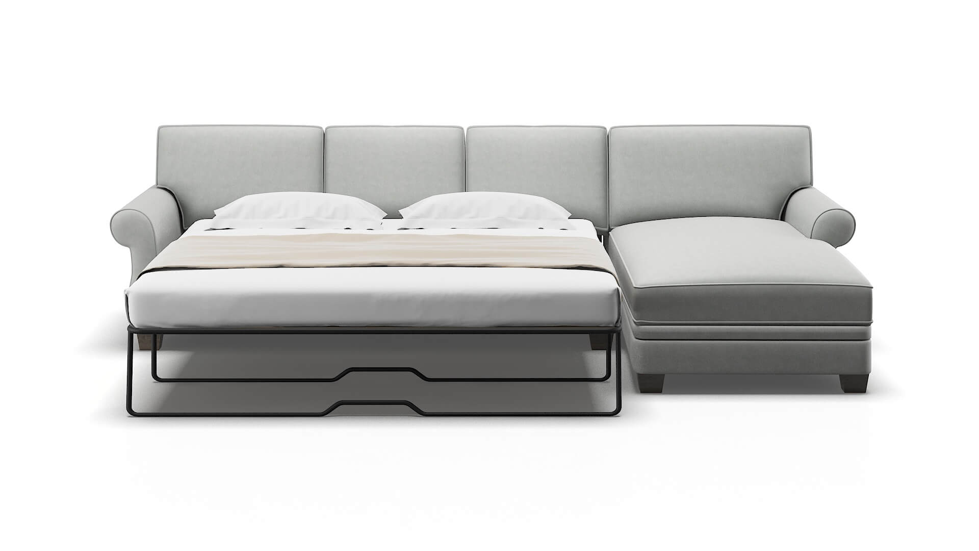 Rome Dawson Platinum Panel Sleeper Espresso legs 1