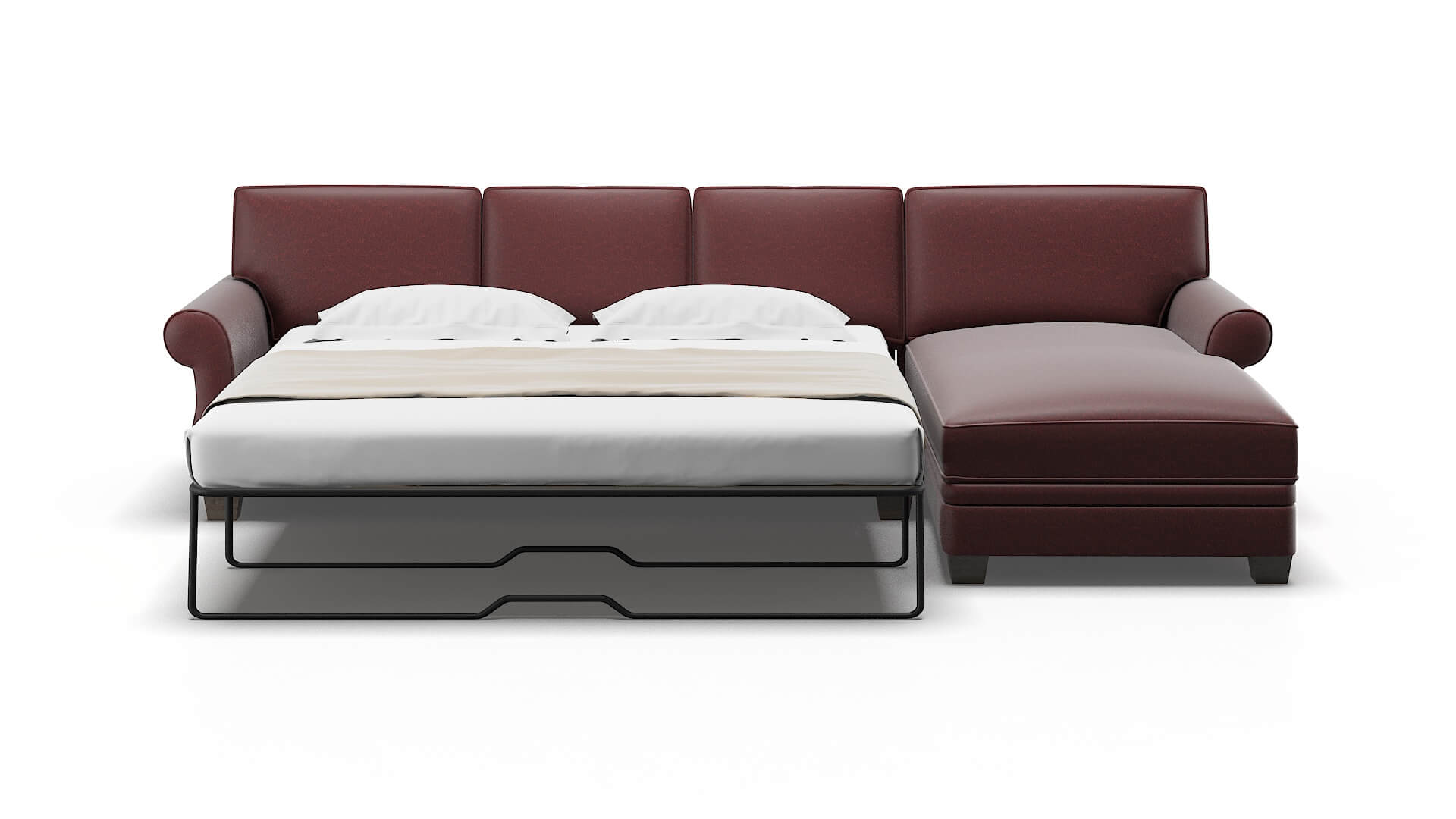 Rome Derby Berry Panel Sleeper Espresso legs 1