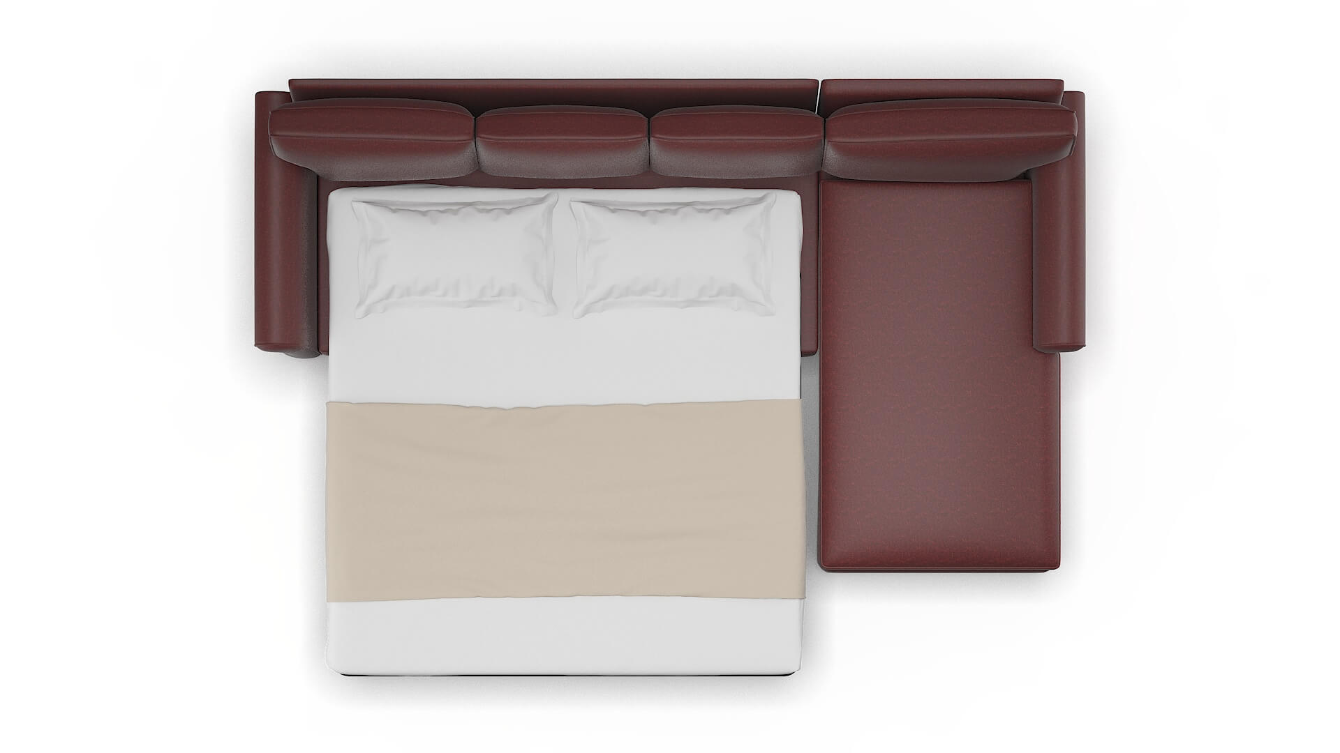 Rome Derby Berry Panel Sleeper Espresso legs 3