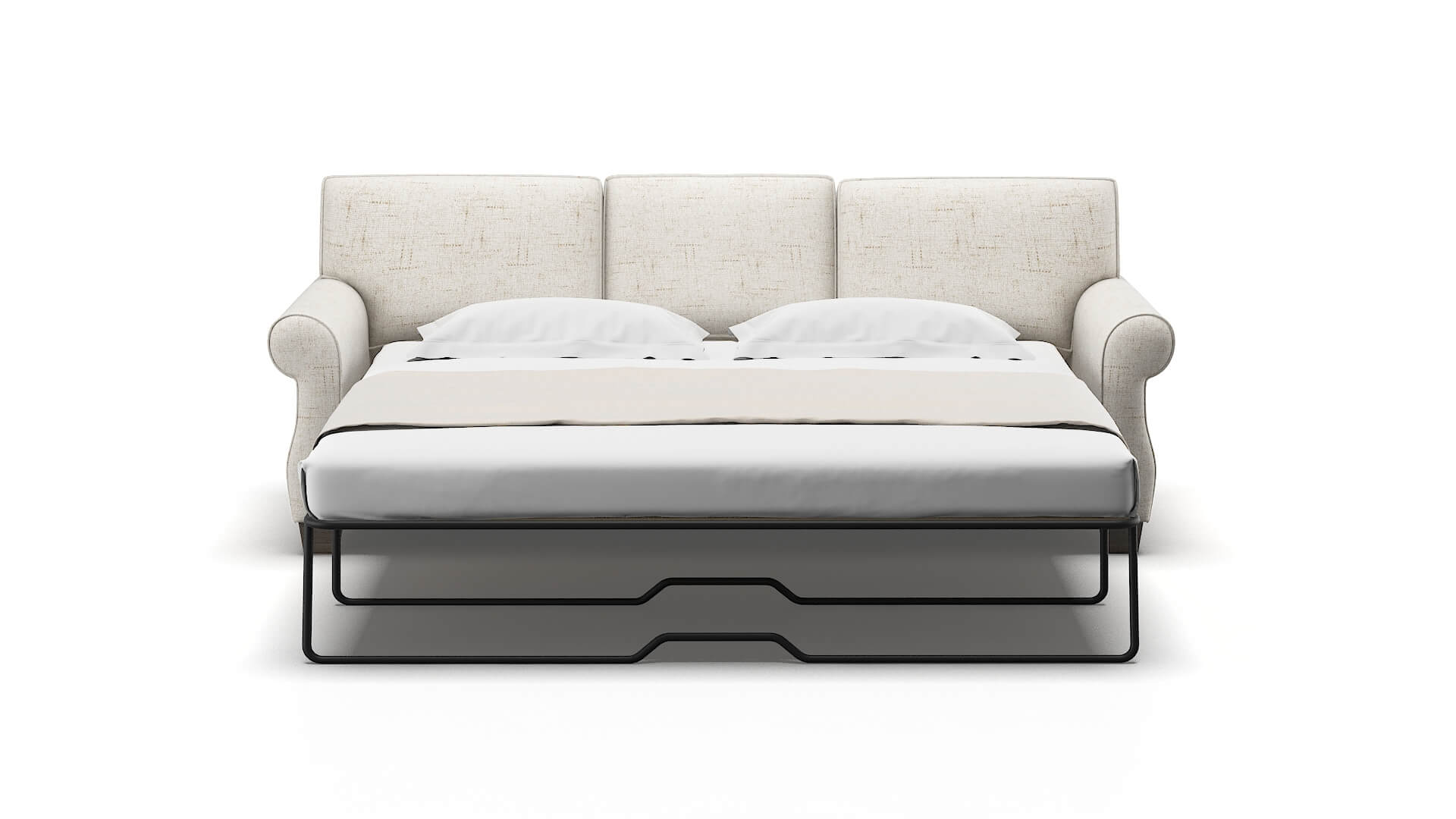 Rome Derby Taupe Sofa Sleeper Espresso legs 1