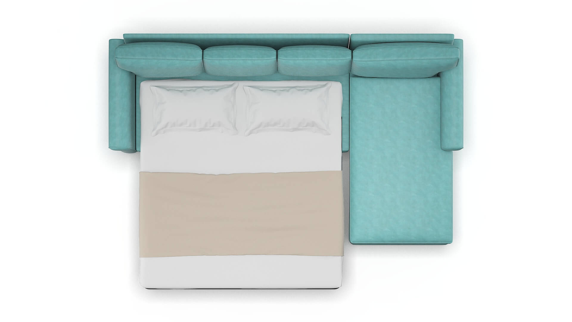 Rome Dream_d French_blue Panel Sleeper Espresso legs 3