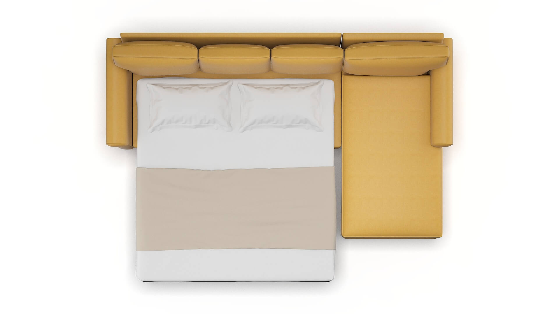 Rome Dream_d Sunflower Panel Sleeper Espresso legs 3