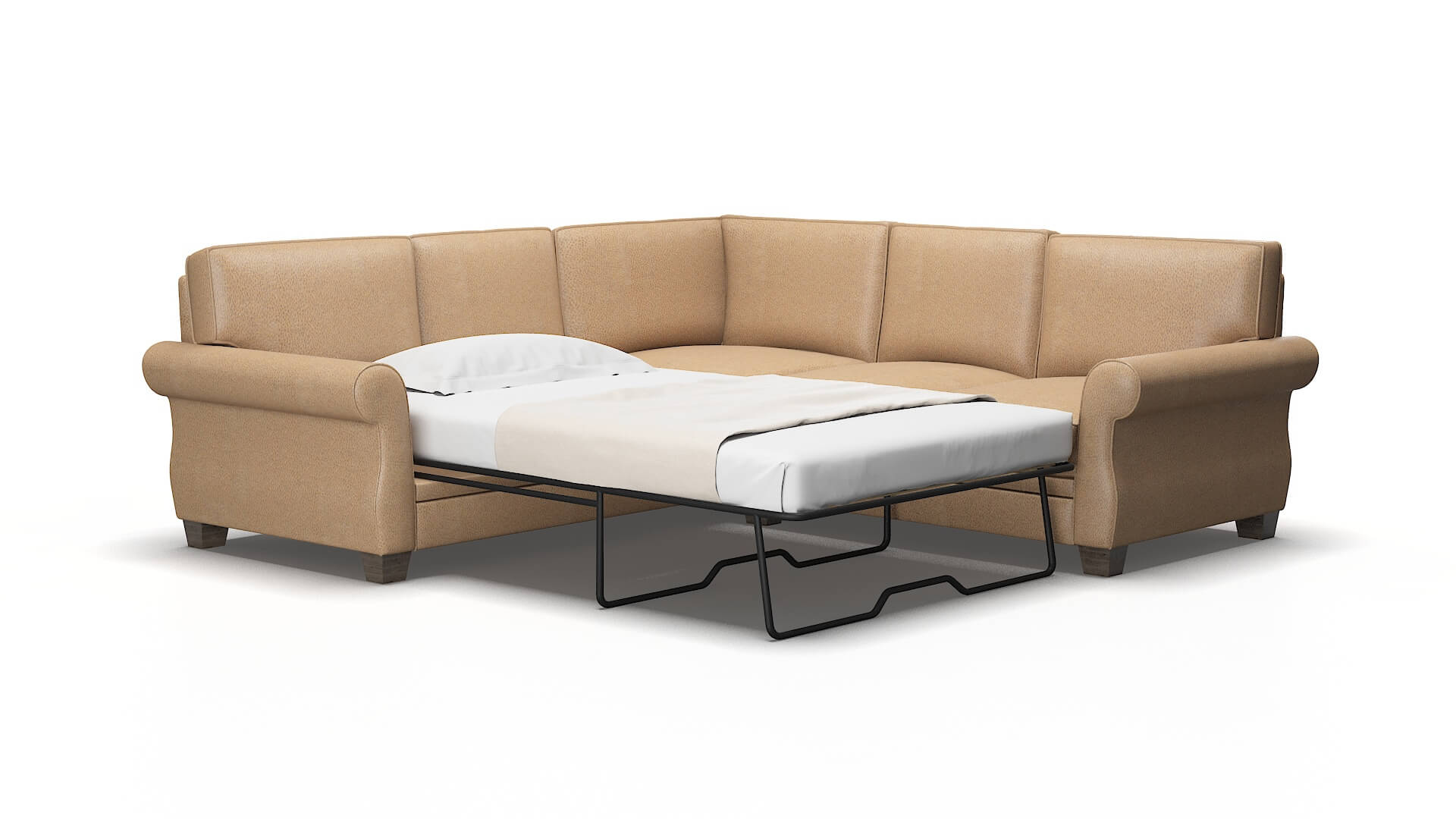 Rome Ford dune Sectional sleeper Espresso Legs  2