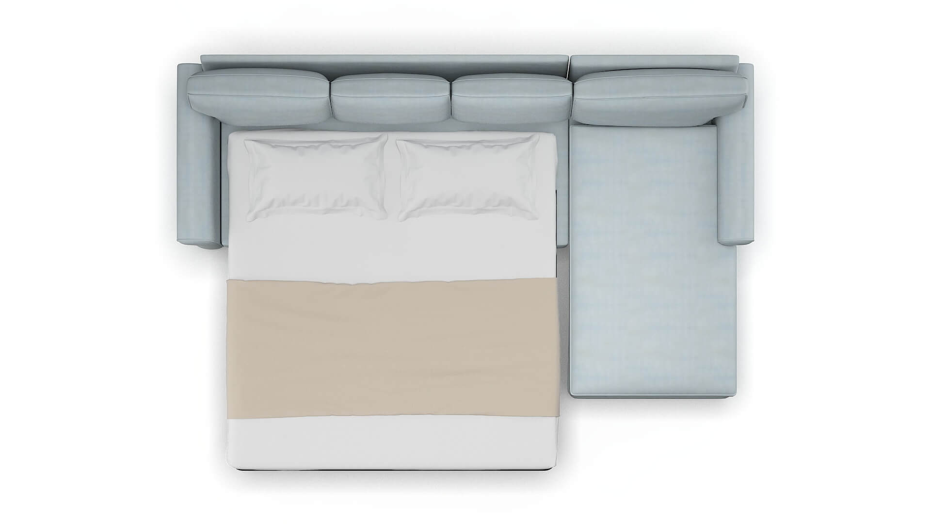 Rome Hathaway Aqua Panel Sleeper Espresso legs 3