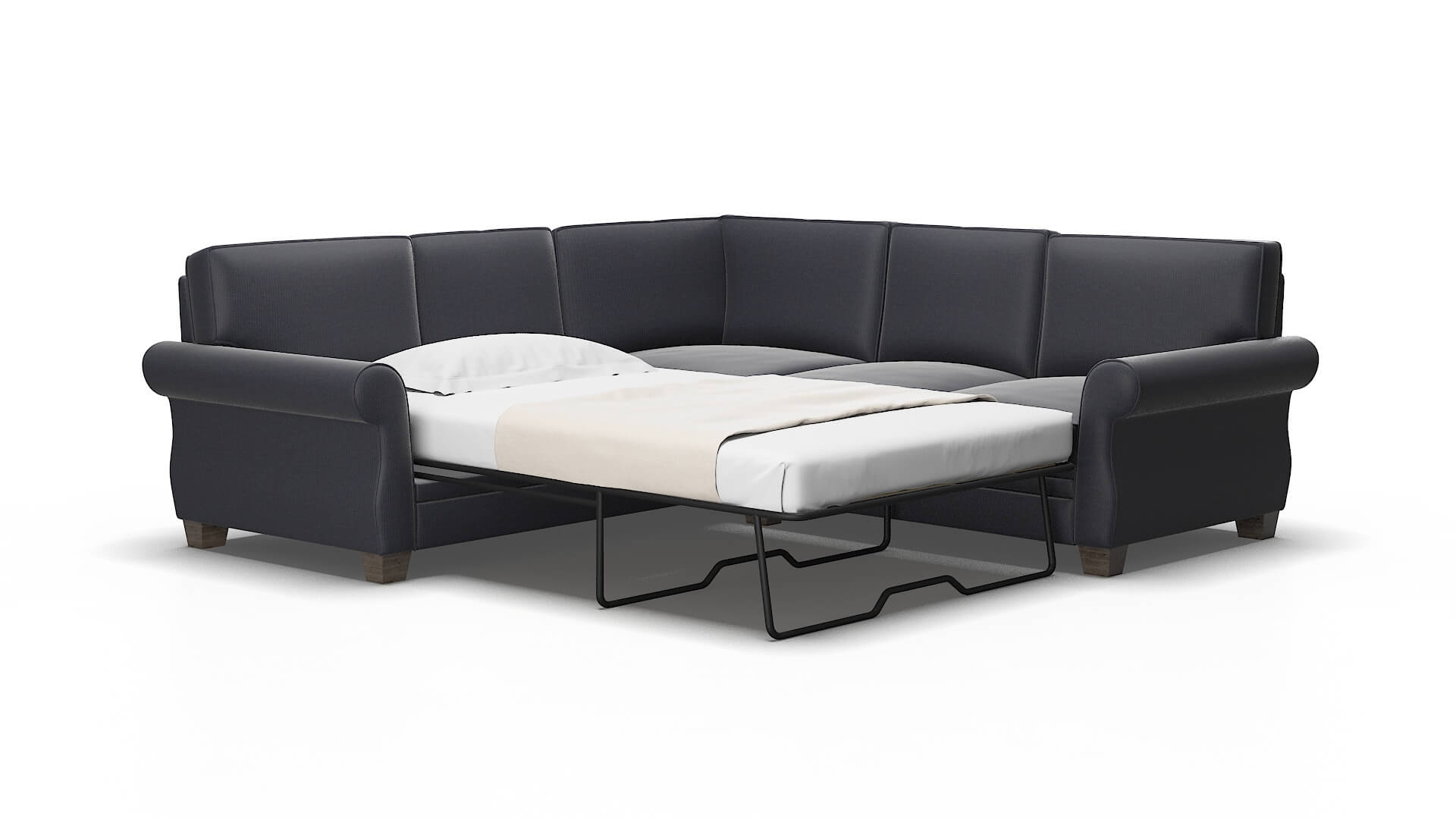Rome Hepburn_hrp deep_sea Sectional sleeper Espresso Legs  2