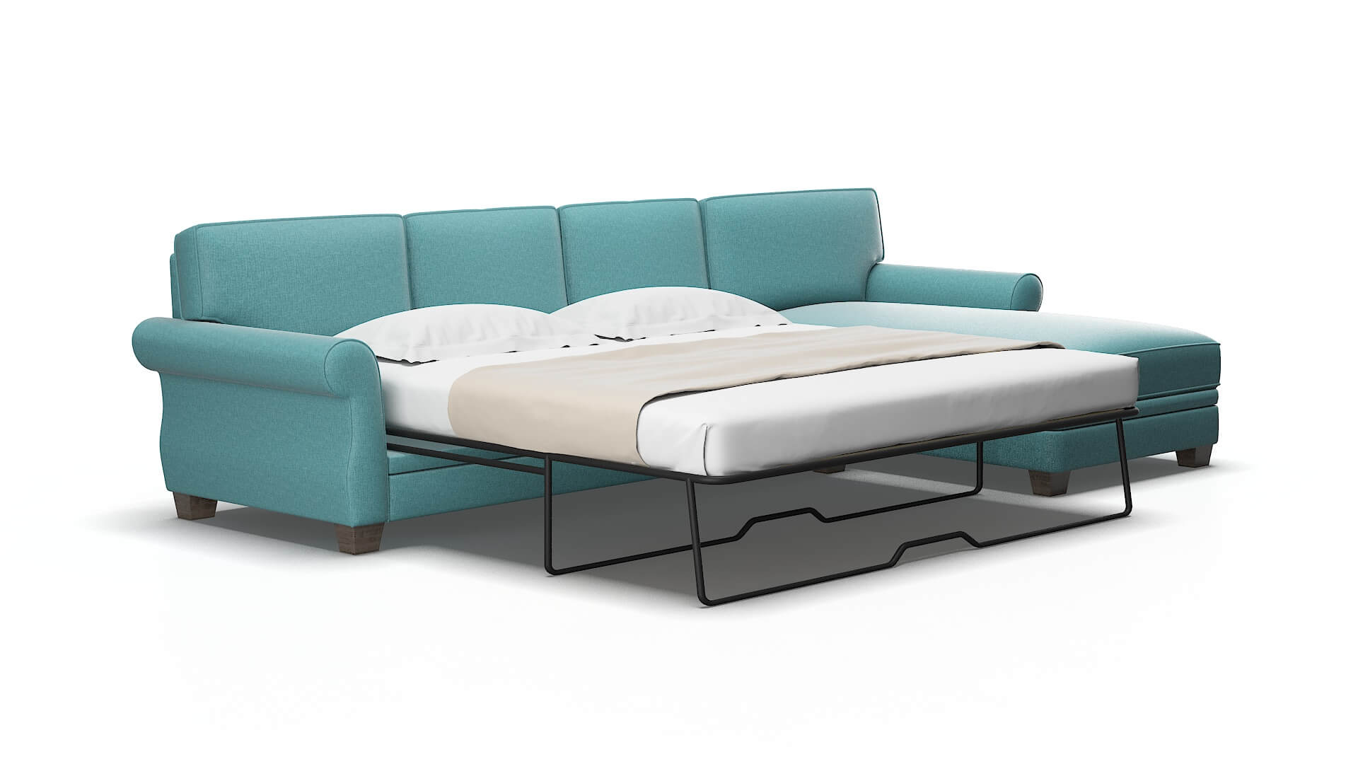 Rome Hepburn_hrp emerald Panel sleeper Espresso Legs  2