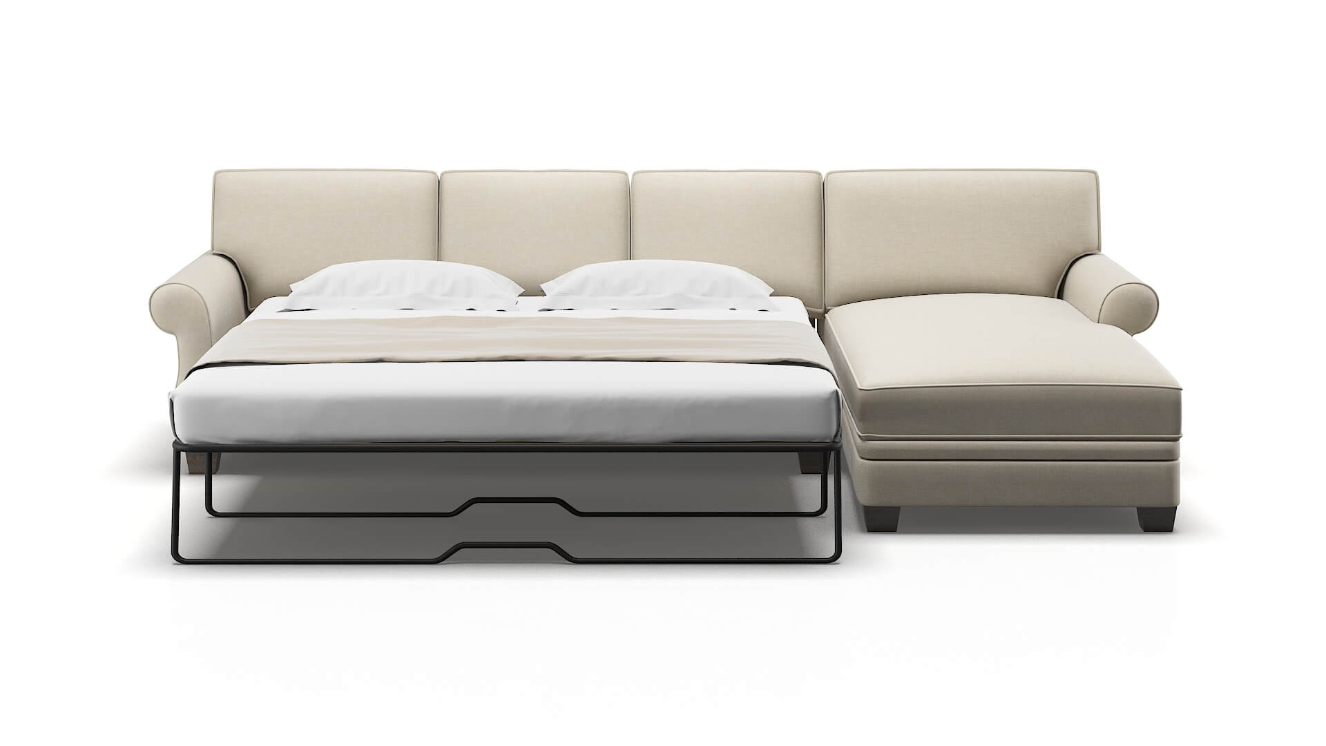 Rome Keylargo Almond Panel Sleeper Espresso legs 1