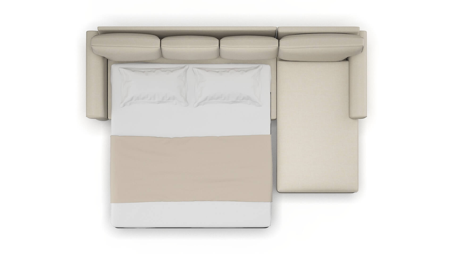 Rome Keylargo Almond Panel Sleeper Espresso legs 3