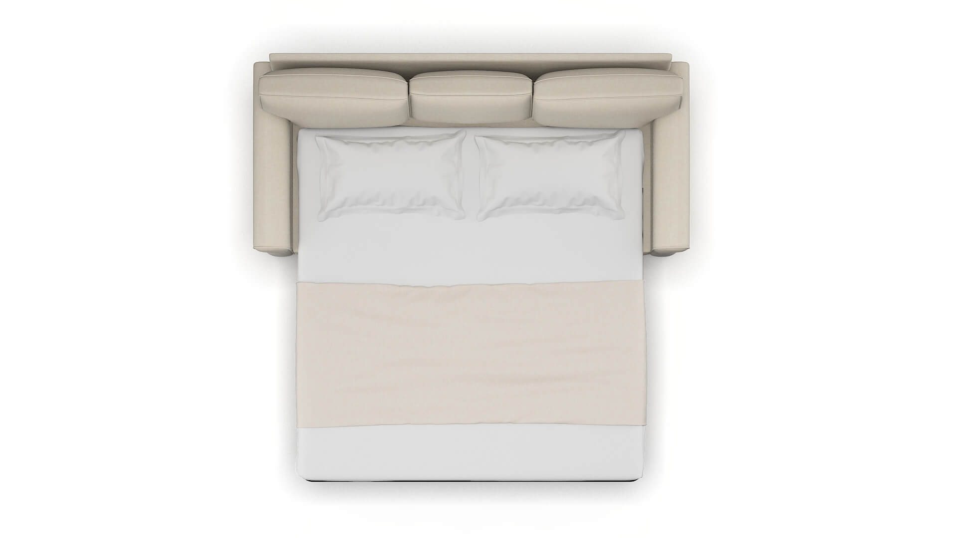 Rome Keylargo Almond Sofa Sleeper Espresso legs 3