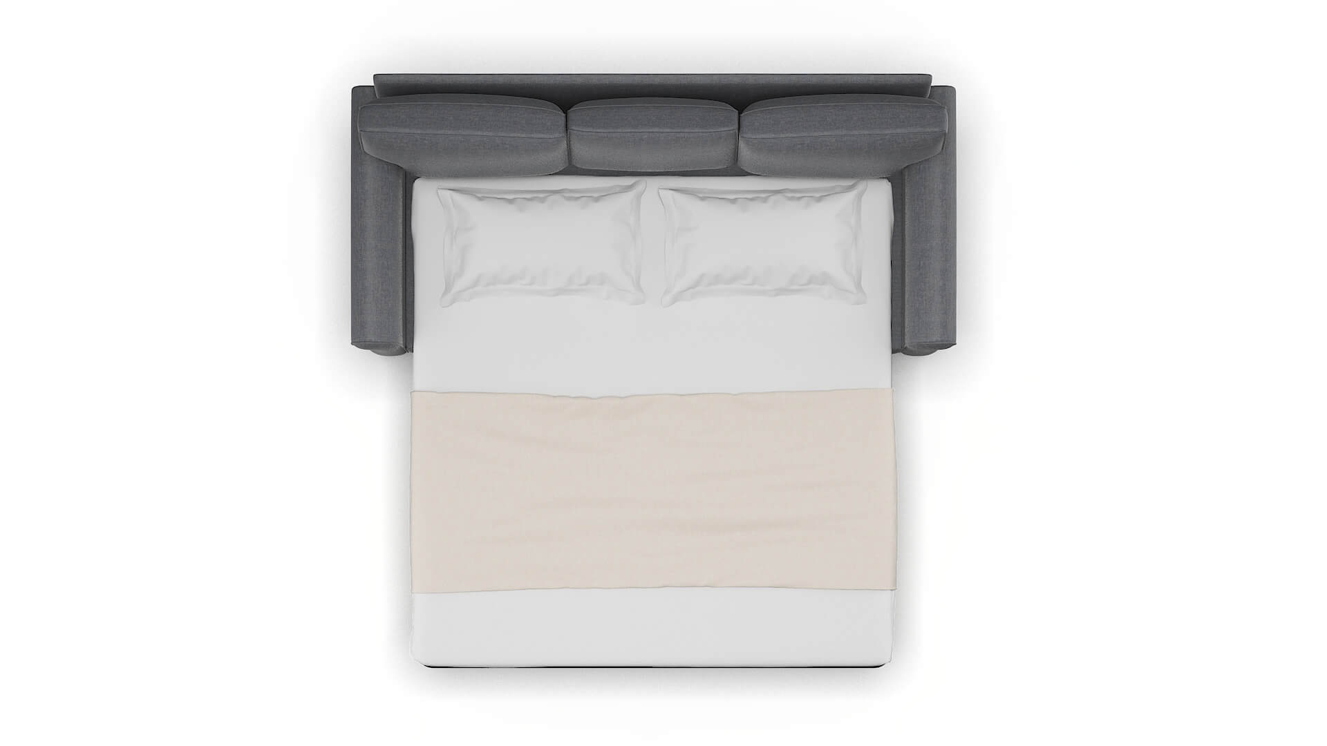 Rome Keylargo Graphite Sofa Sleeper Espresso legs 3