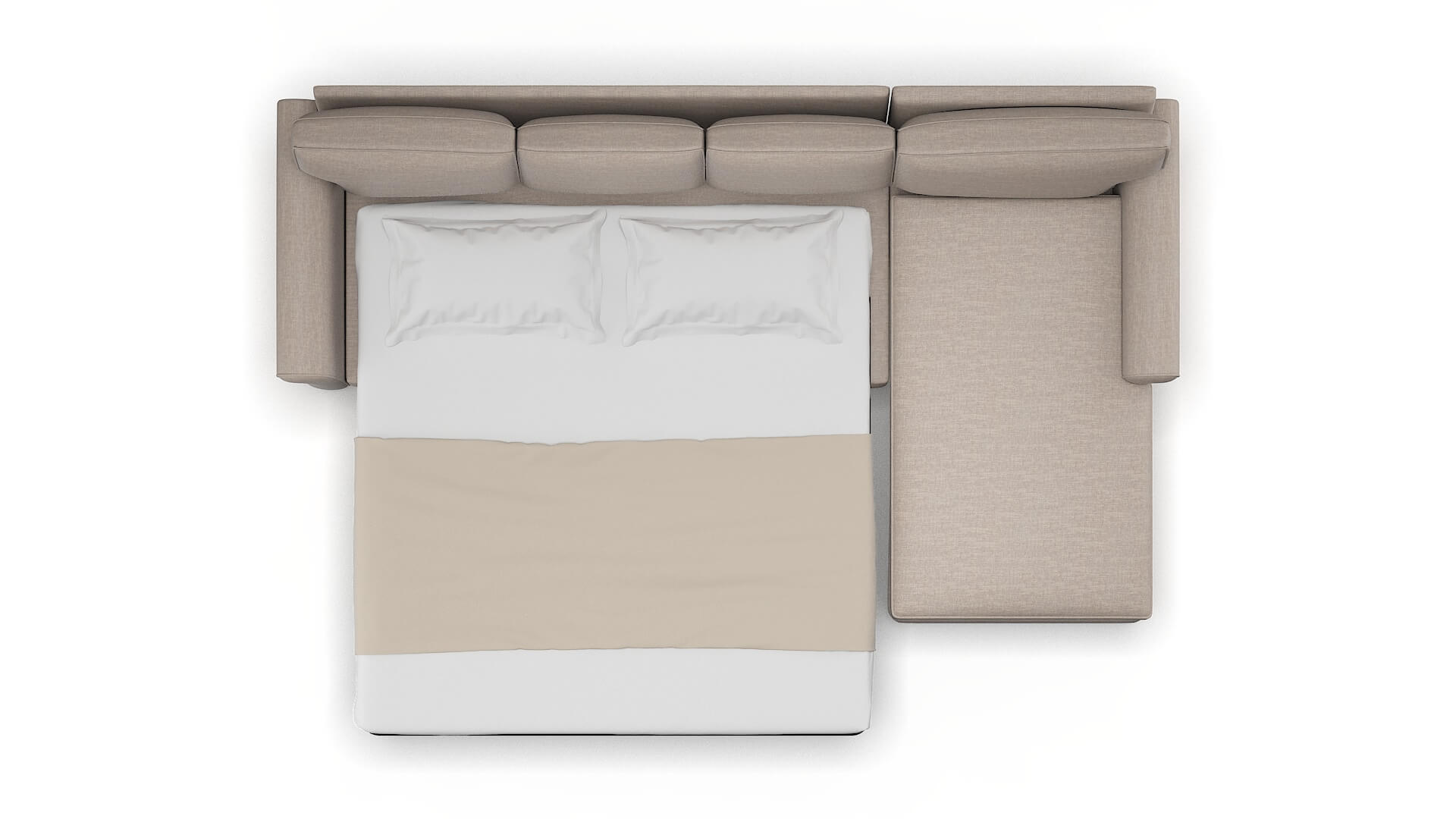 Rome Keylargo Pumice Panel Sleeper Espresso legs 3