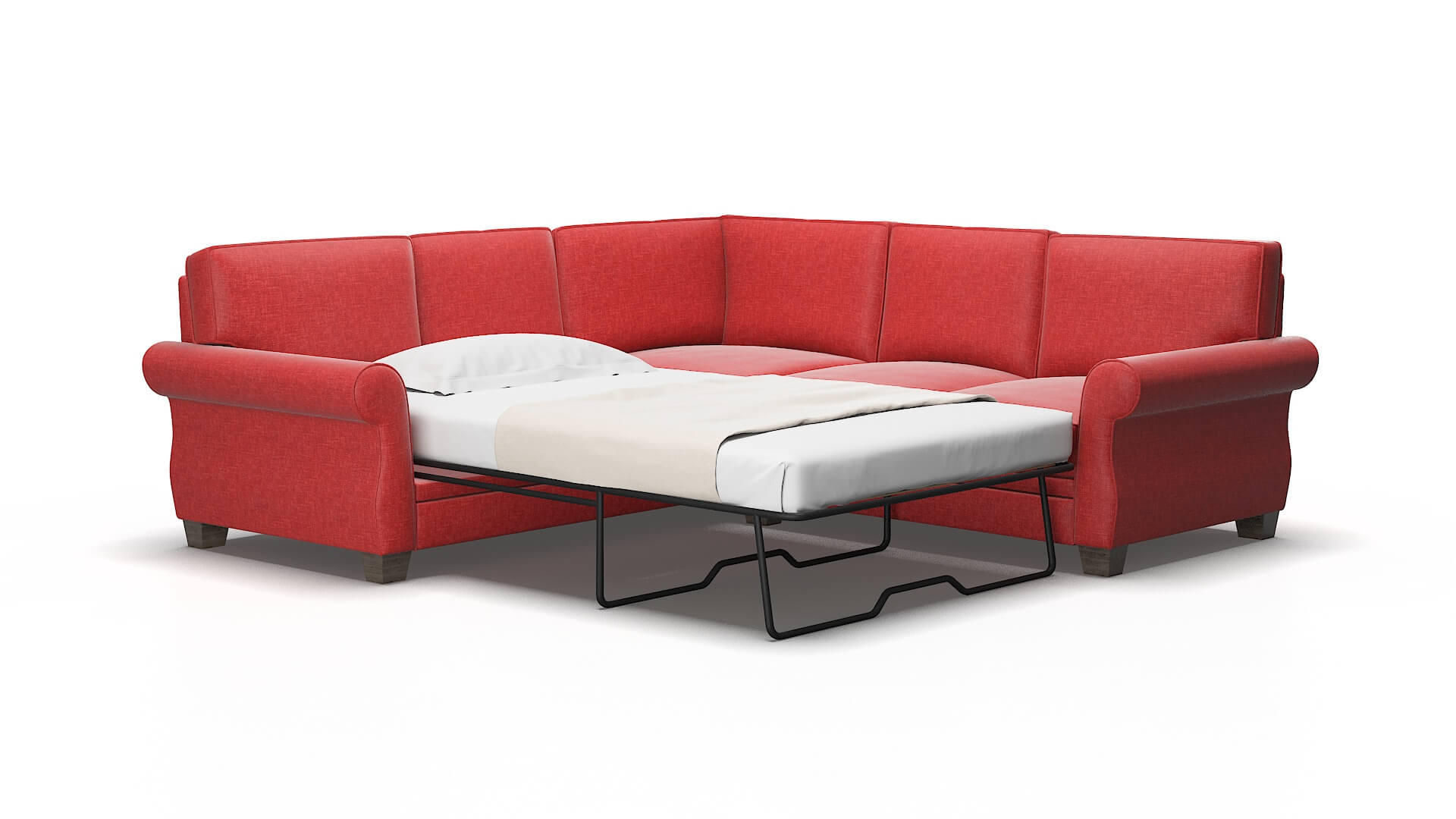Rome Keylargo Ruby Sectional Sleeper Espresso legs 2