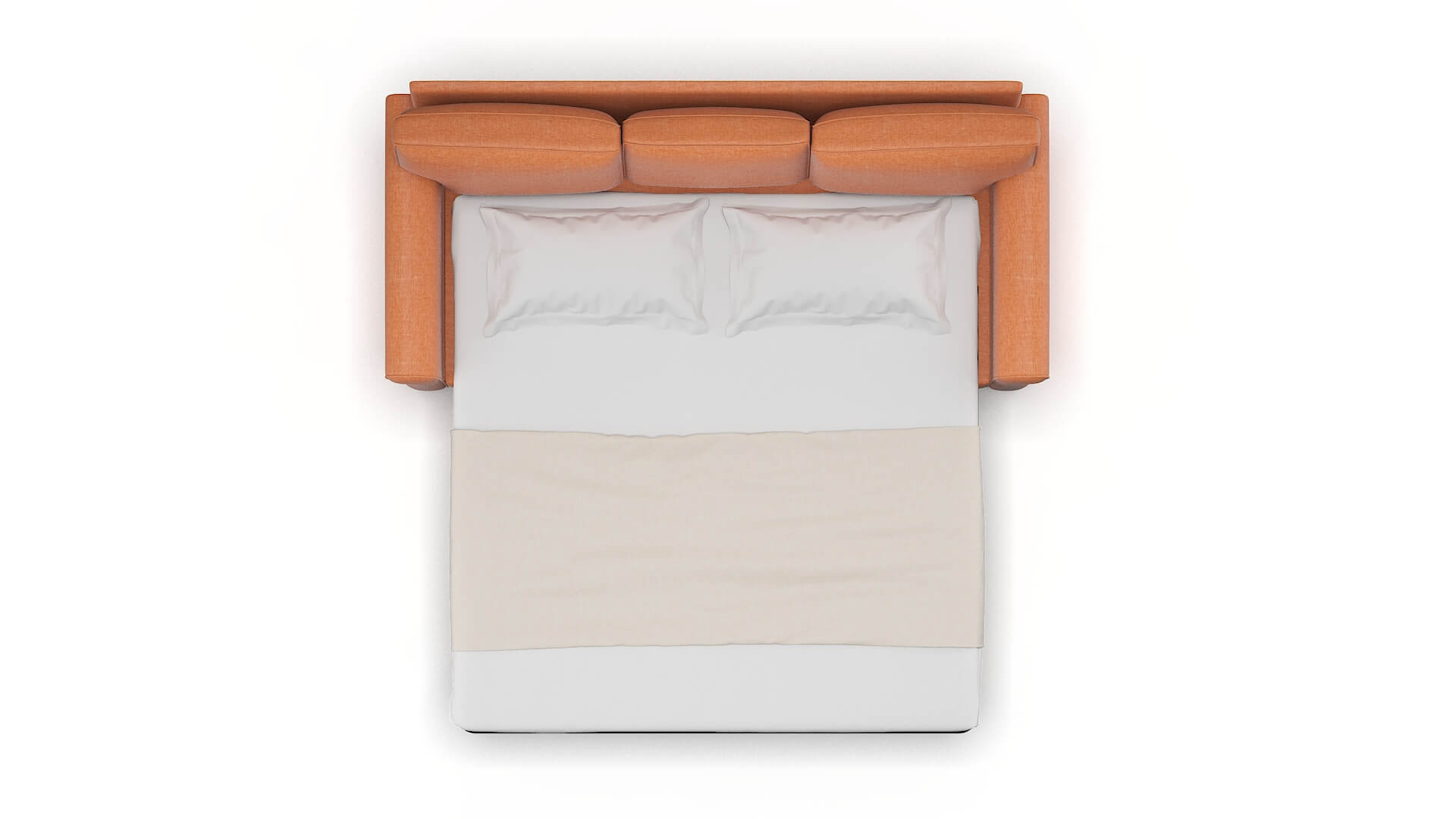 Rome Keylargo Terracotta Sofa Sleeper Espresso legs 3